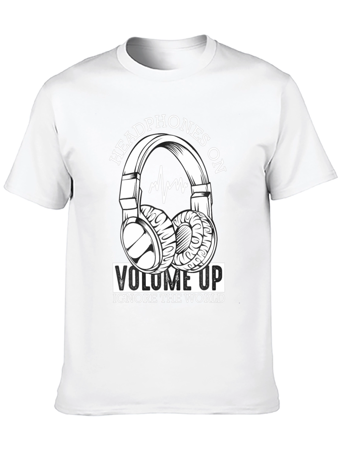 Headphones On Volume Up T-Shirt