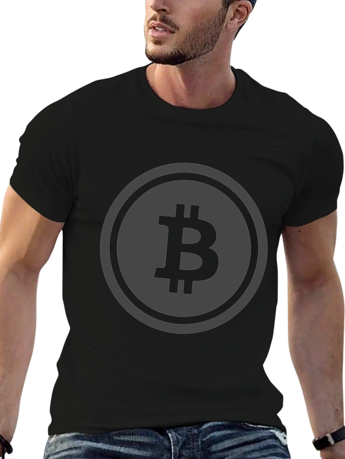 Bitcoin Logo Black T-Shirt Crypto Tee
