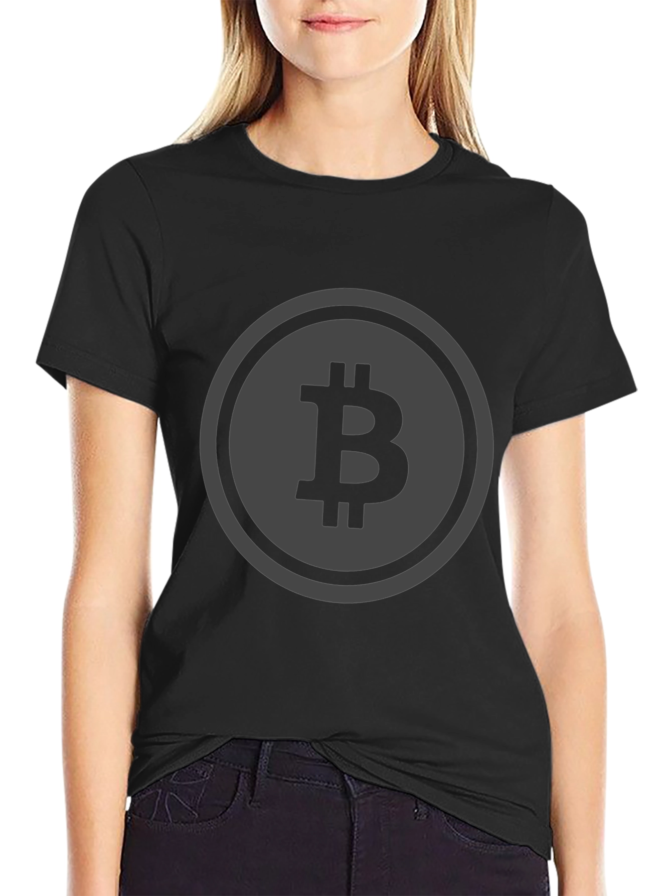 Bitcoin Logo Black T-Shirt Crypto Tee