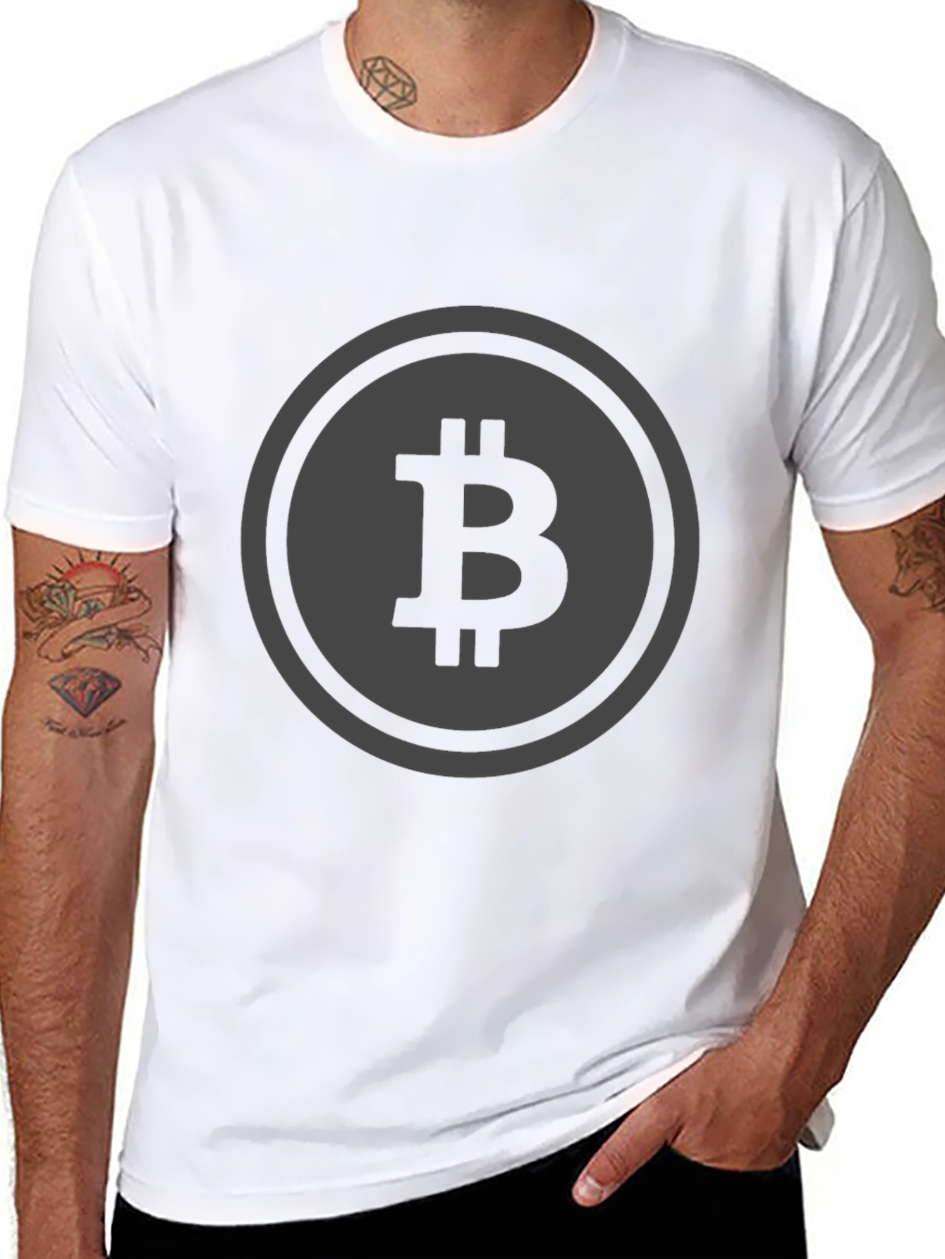 Bitcoin Logo Black T-Shirt Crypto Tee