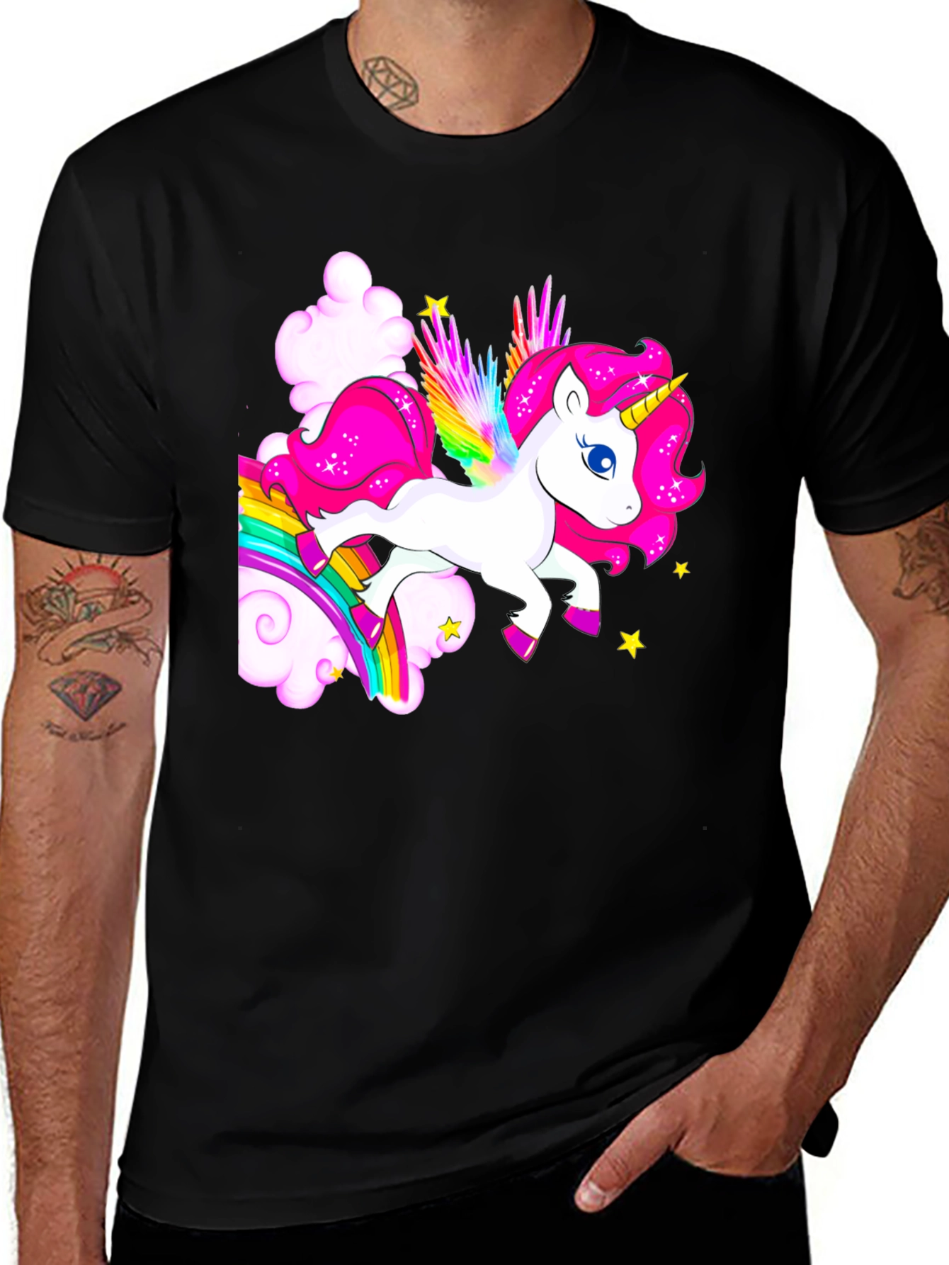 Rainbow Unicorn Graphic T-Shirt