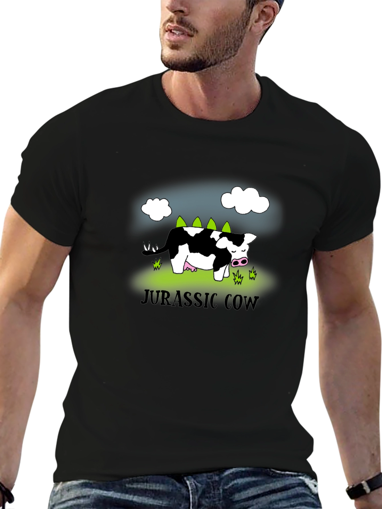 Jurassic Cow T-Shirt - Quirky & Fun Design