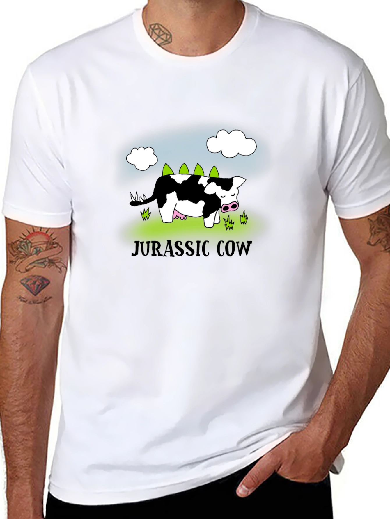 Jurassic Cow T-Shirt - Quirky & Fun Design
