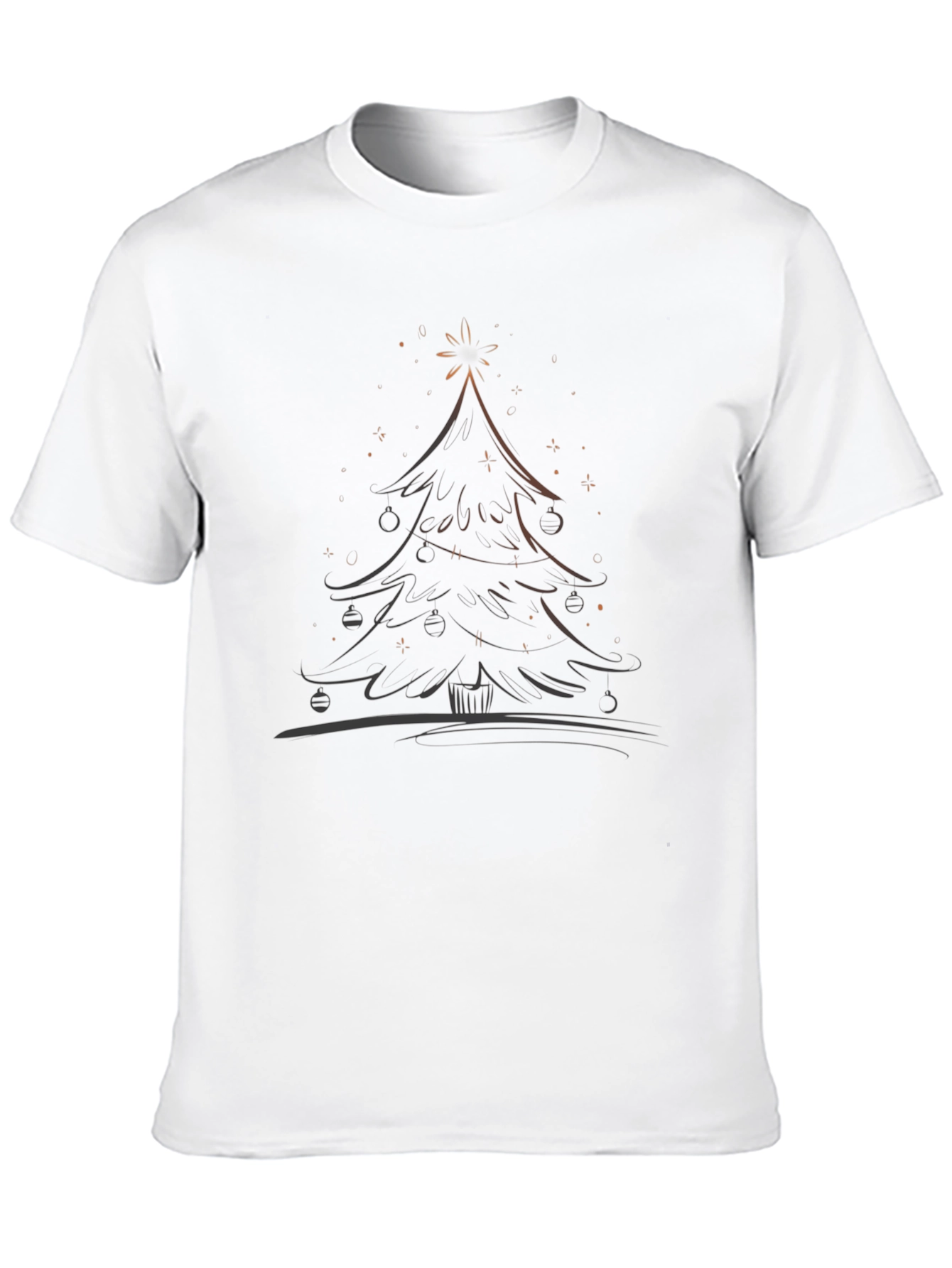 Christmas Tree Graphic Tee - Holiday Style