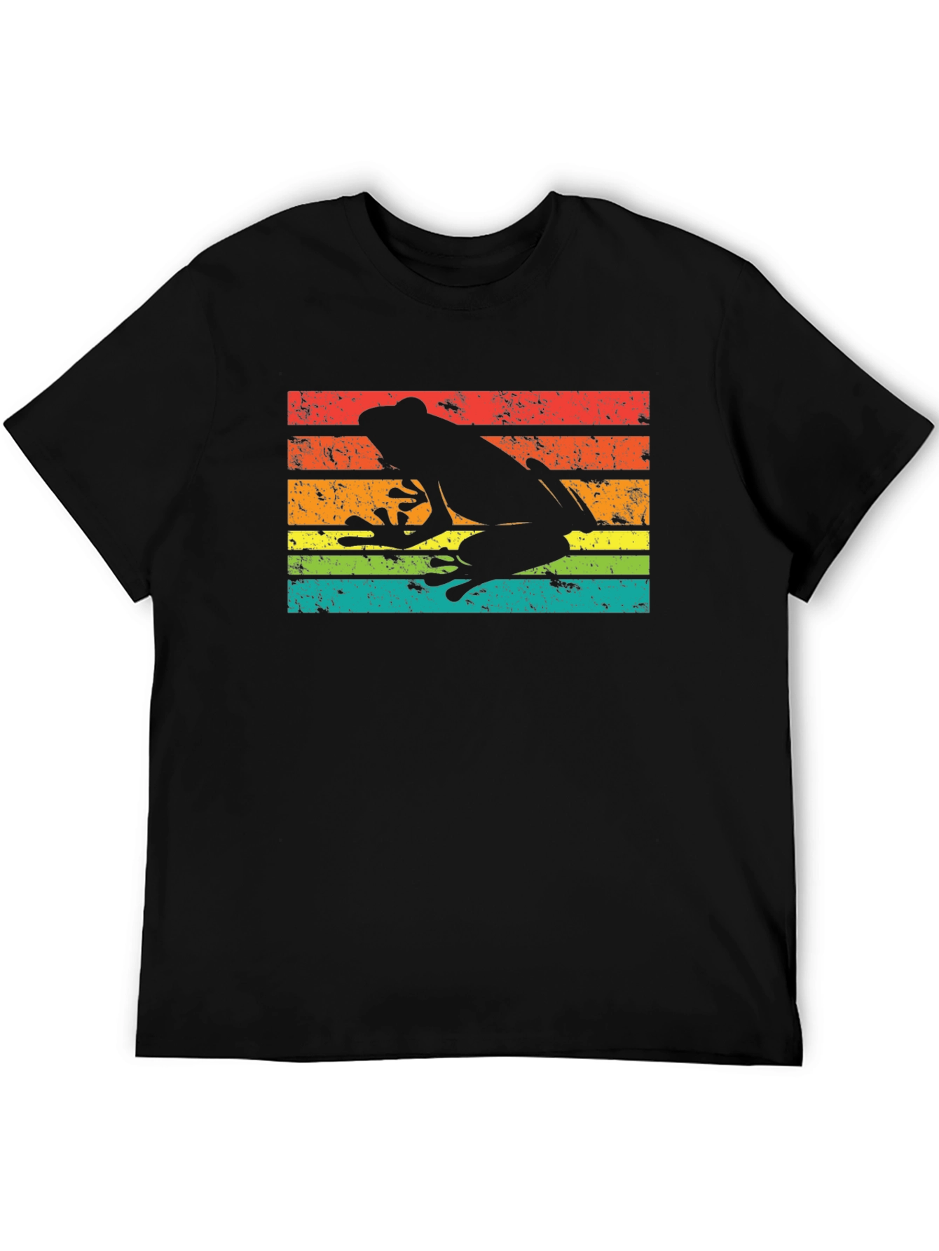 Retro Frog Silhouette Graphic T-Shirt