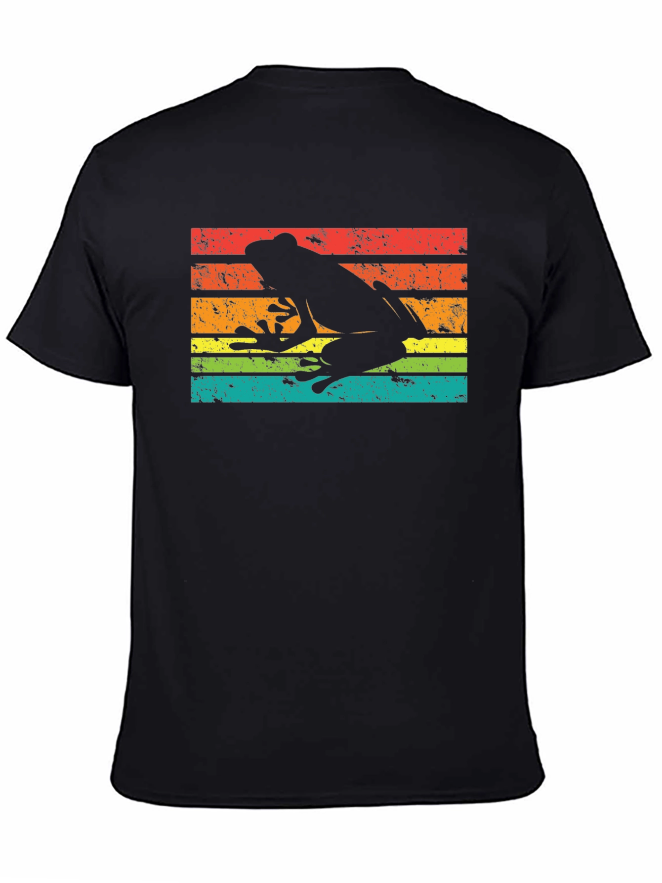 Retro Frog Silhouette Graphic T-Shirt