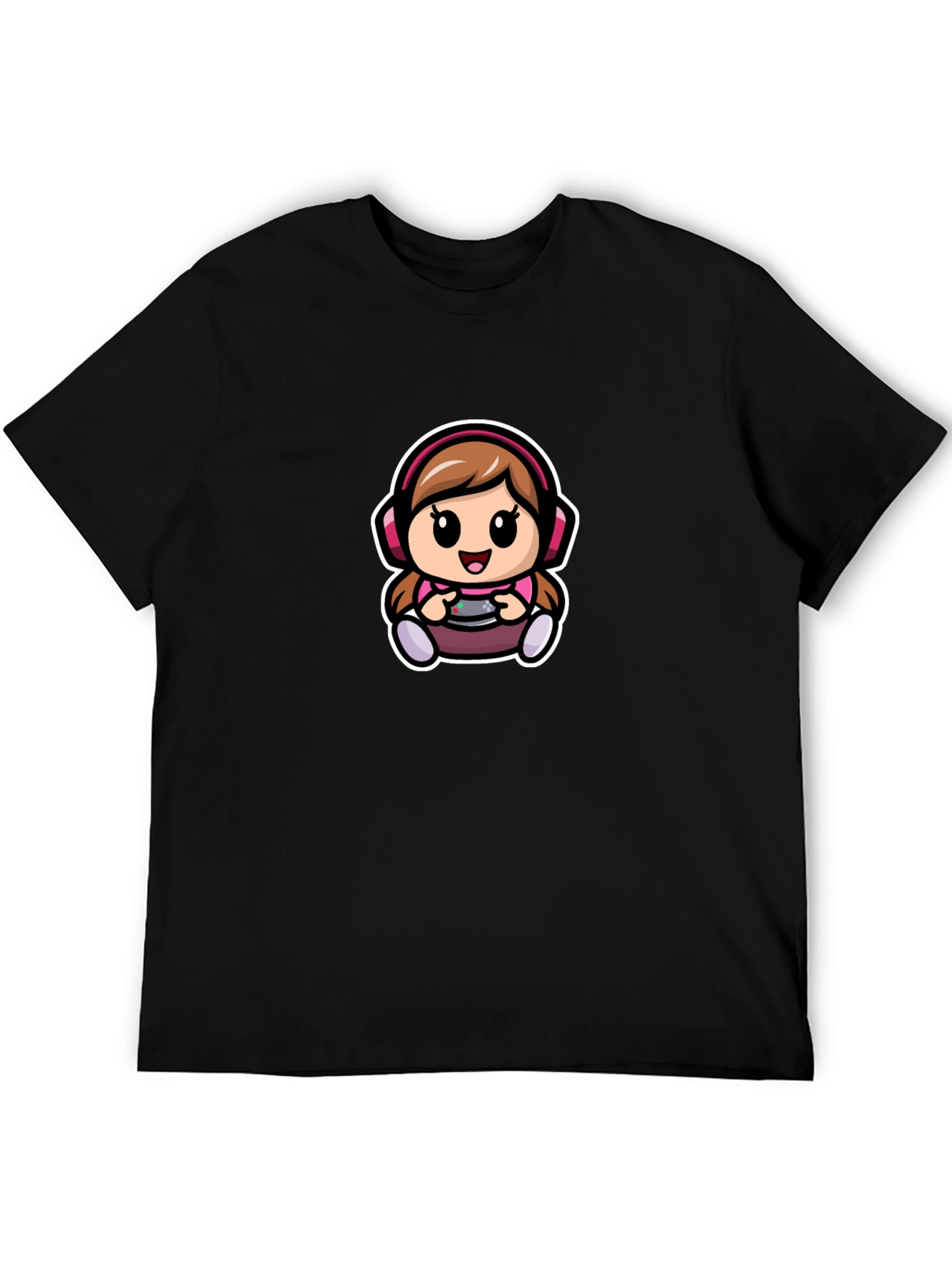 Gamer Girl T-Shirt - Cute Cartoon Gaming Tee