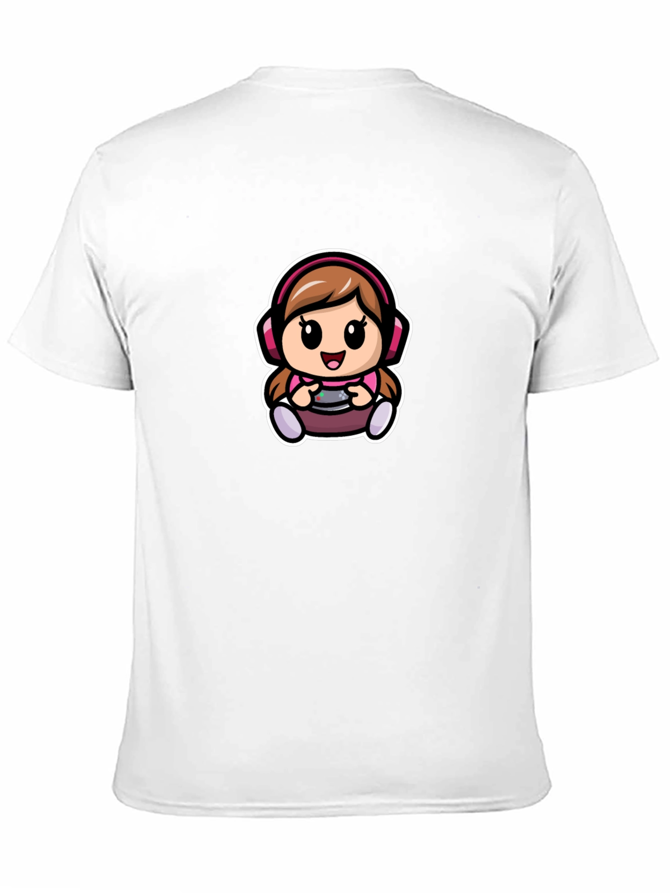 Gamer Girl T-Shirt - Cute Cartoon Gaming Tee