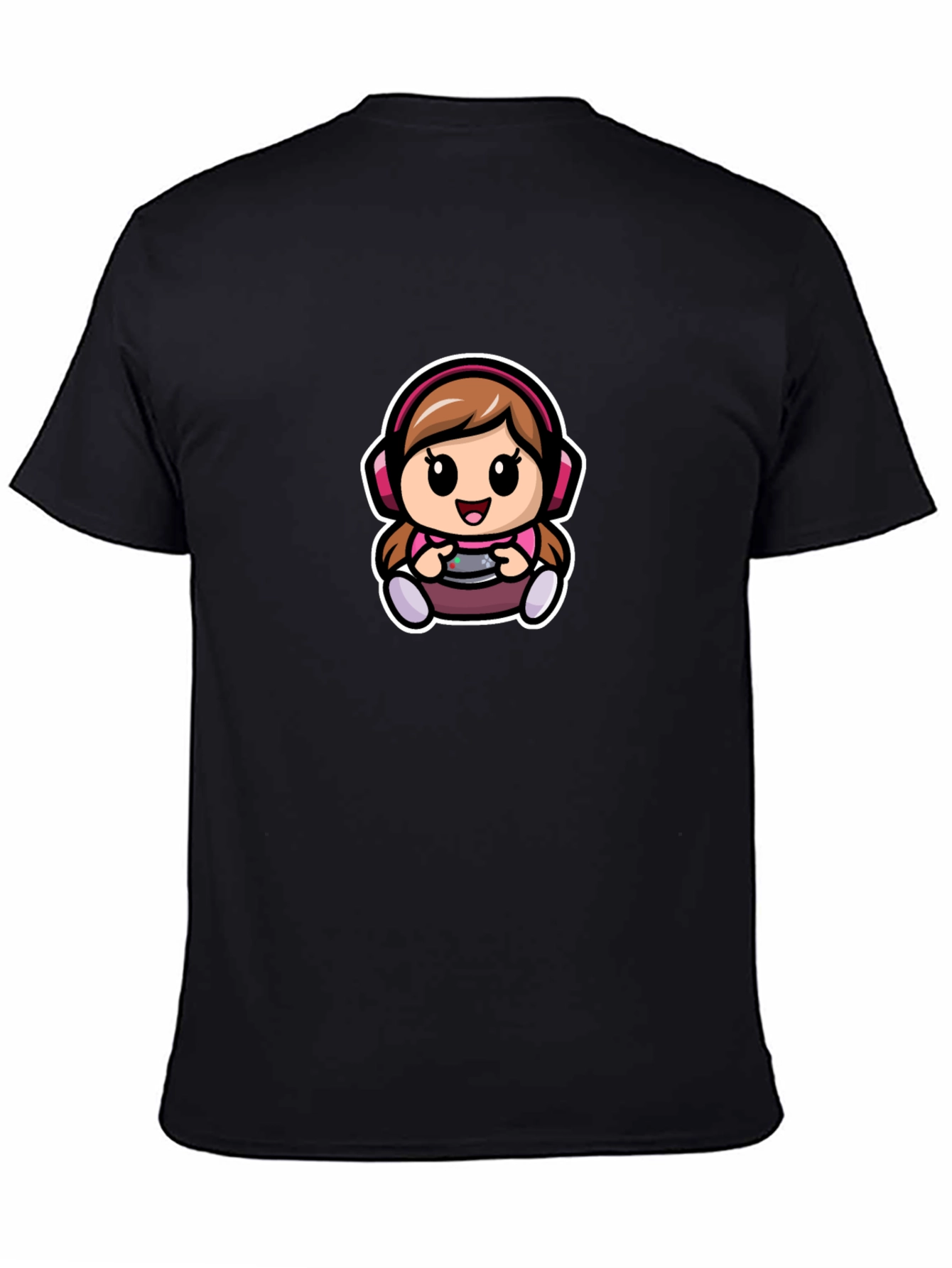 Gamer Girl T-Shirt - Cute Cartoon Gaming Tee