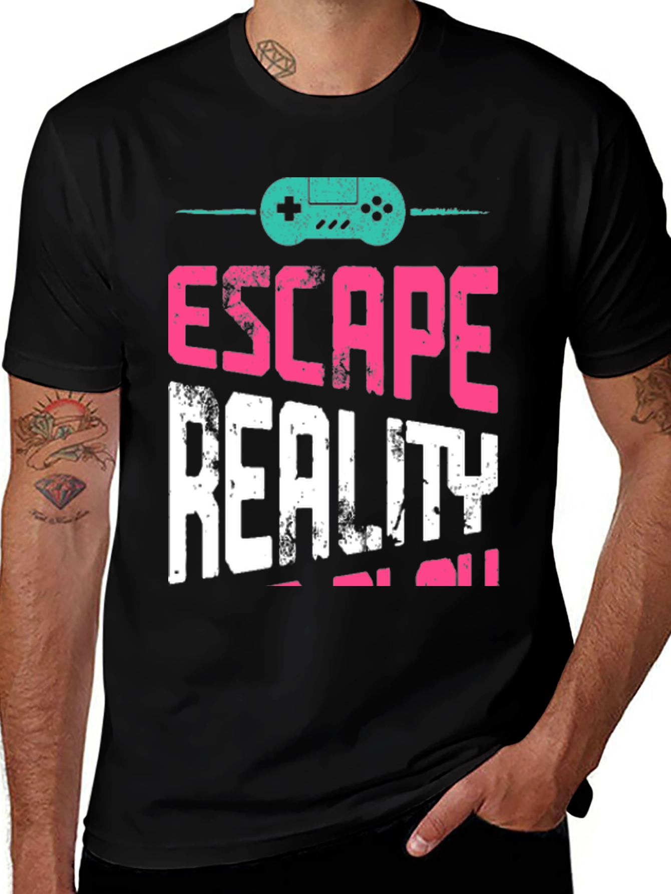 Escape Reality T-Shirt - Gamer Design