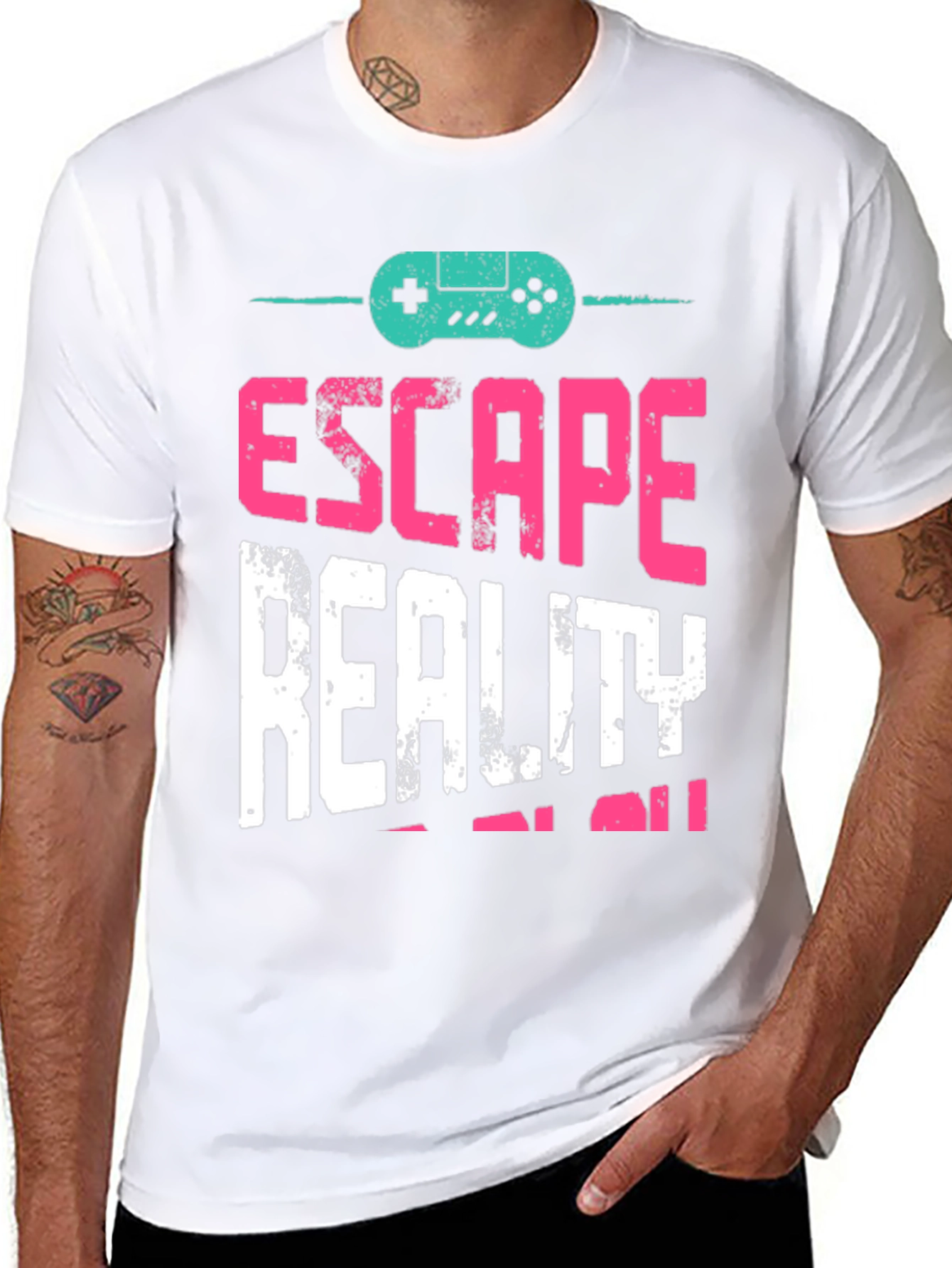 Escape Reality T-Shirt - Gamer Design