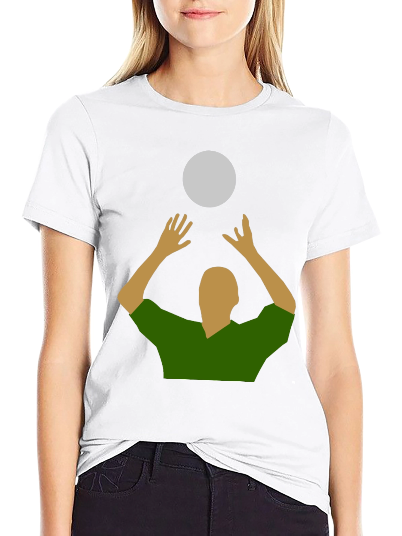 Volleyball Player Graphic T-Shirt