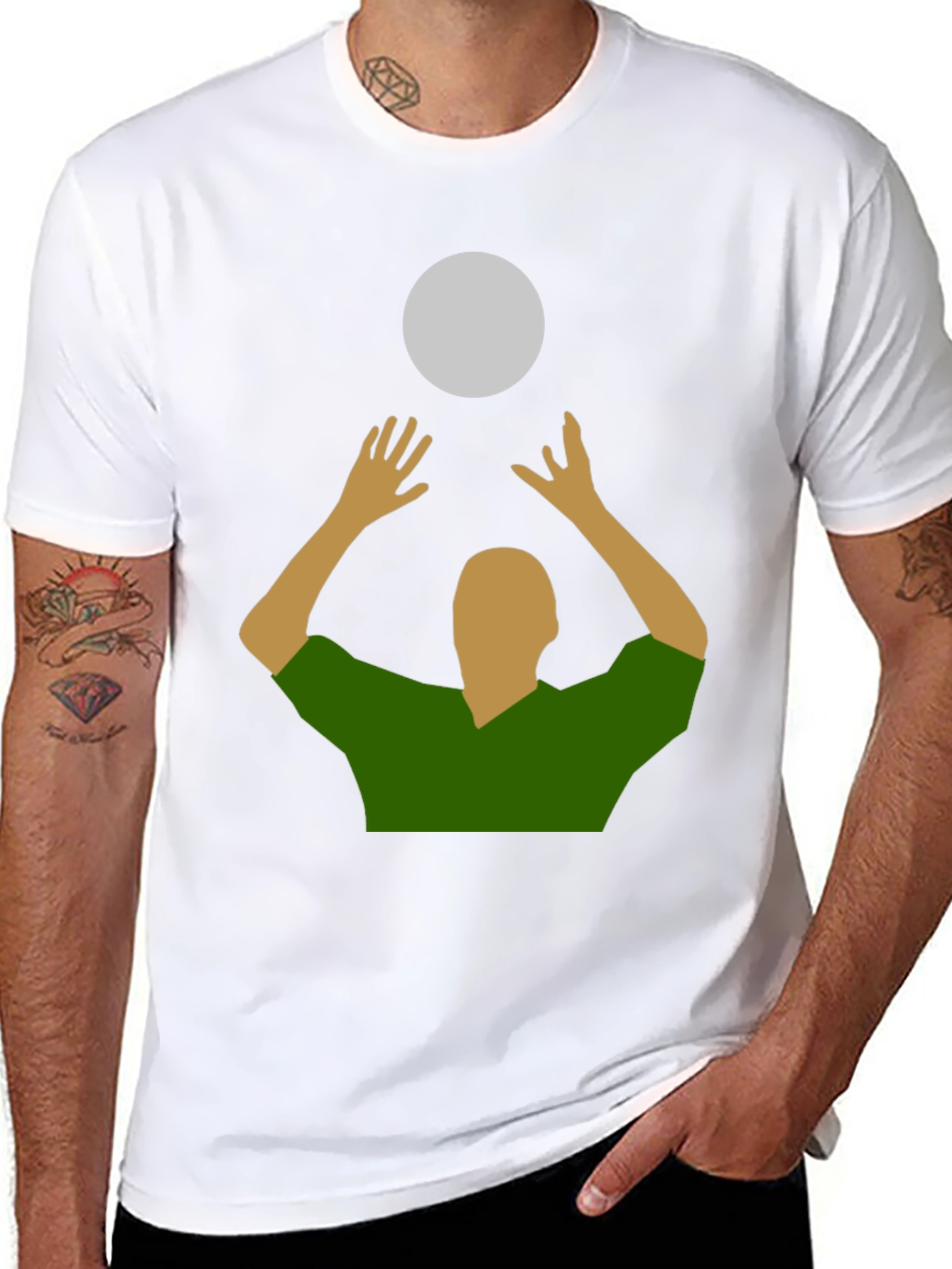Volleyball Player Graphic T-Shirt