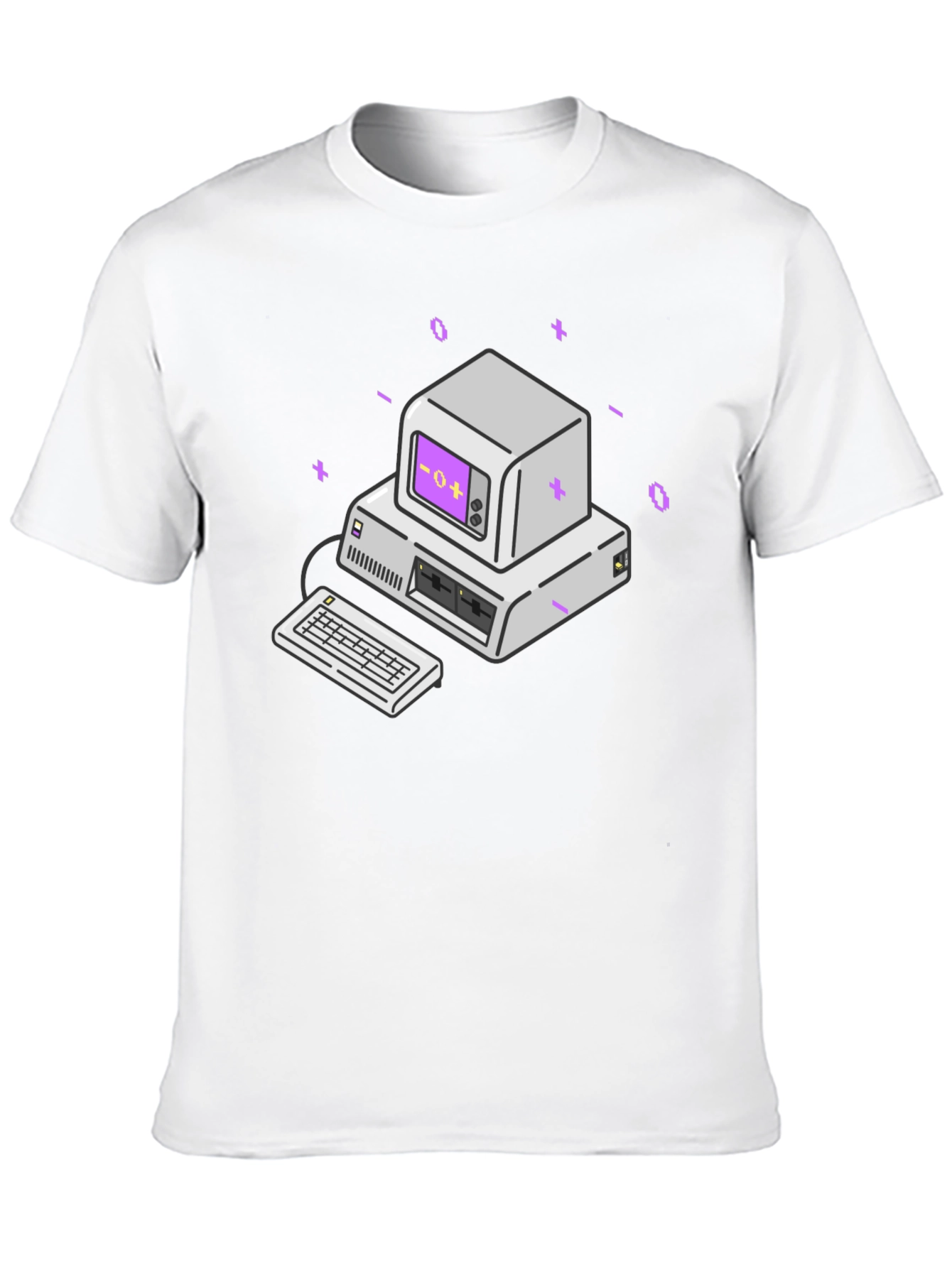 Retro Computer Graphic Tee - Classic Style