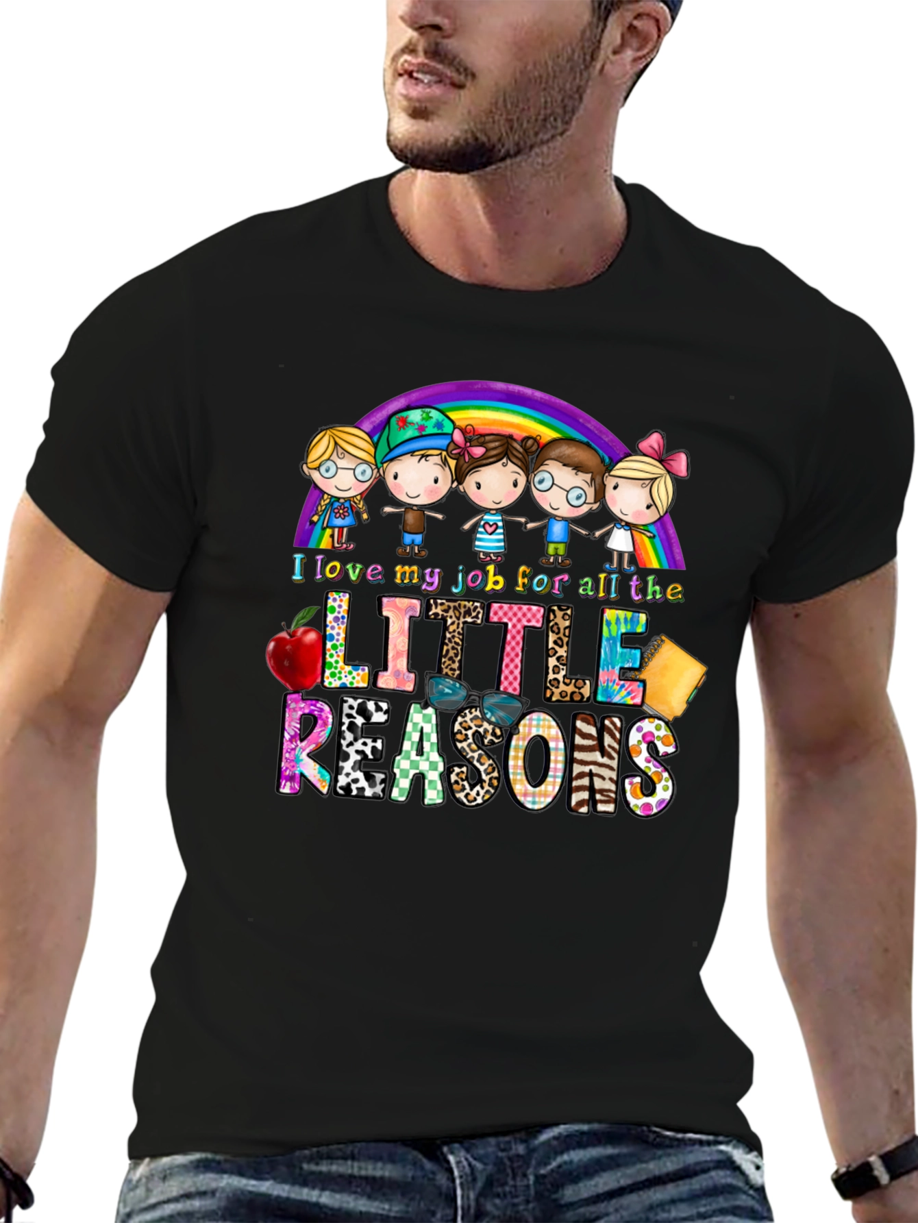 I Love My Job Teacher Graphic Tee
