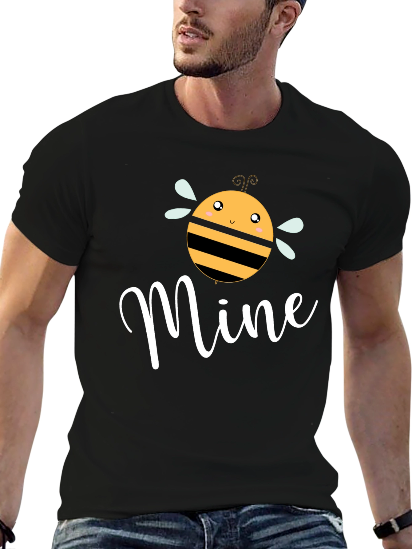 Bee Mine Graphic T-Shirt - Cute Valentines Day Tee
