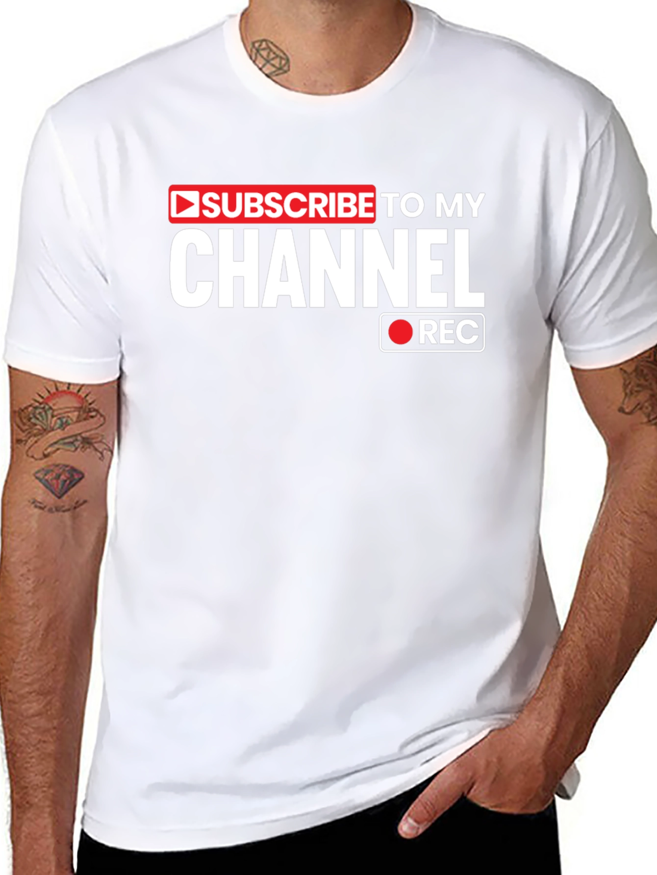 Subscribe to My Channel Black Graphic Tee