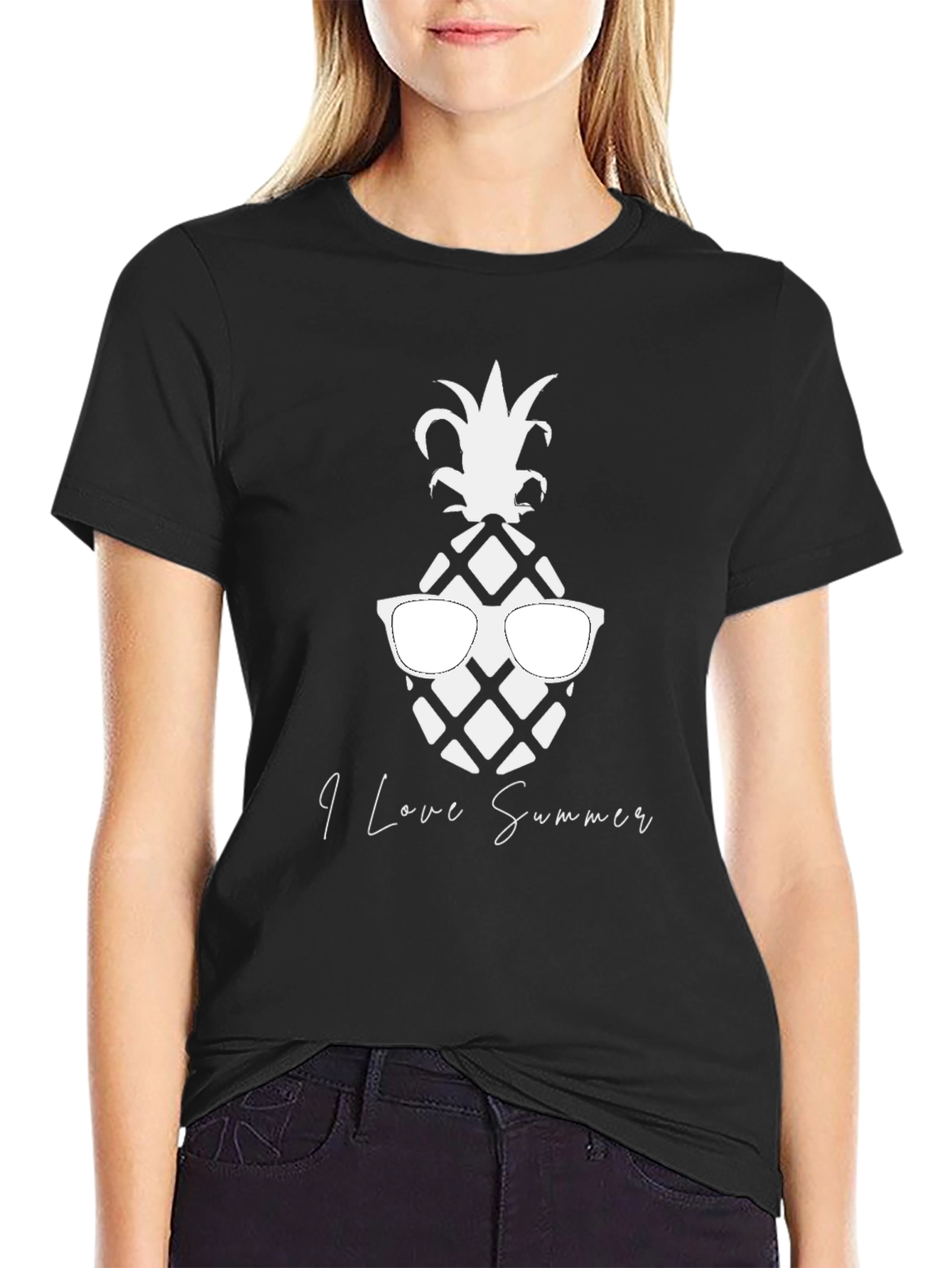 Pineapple Sunglasses Graphic Tee - Summer Vibes