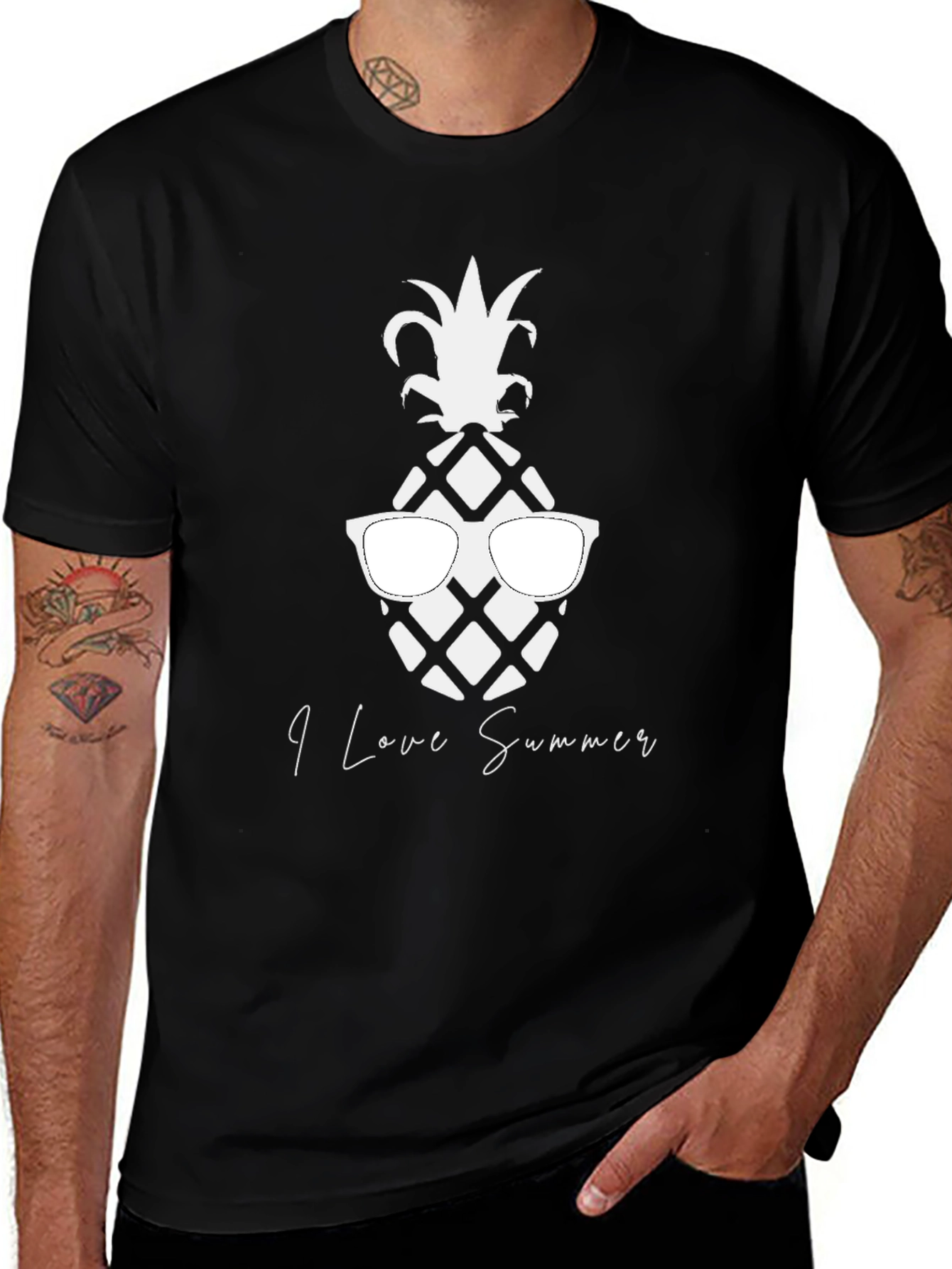 Pineapple Sunglasses Graphic Tee - Summer Vibes