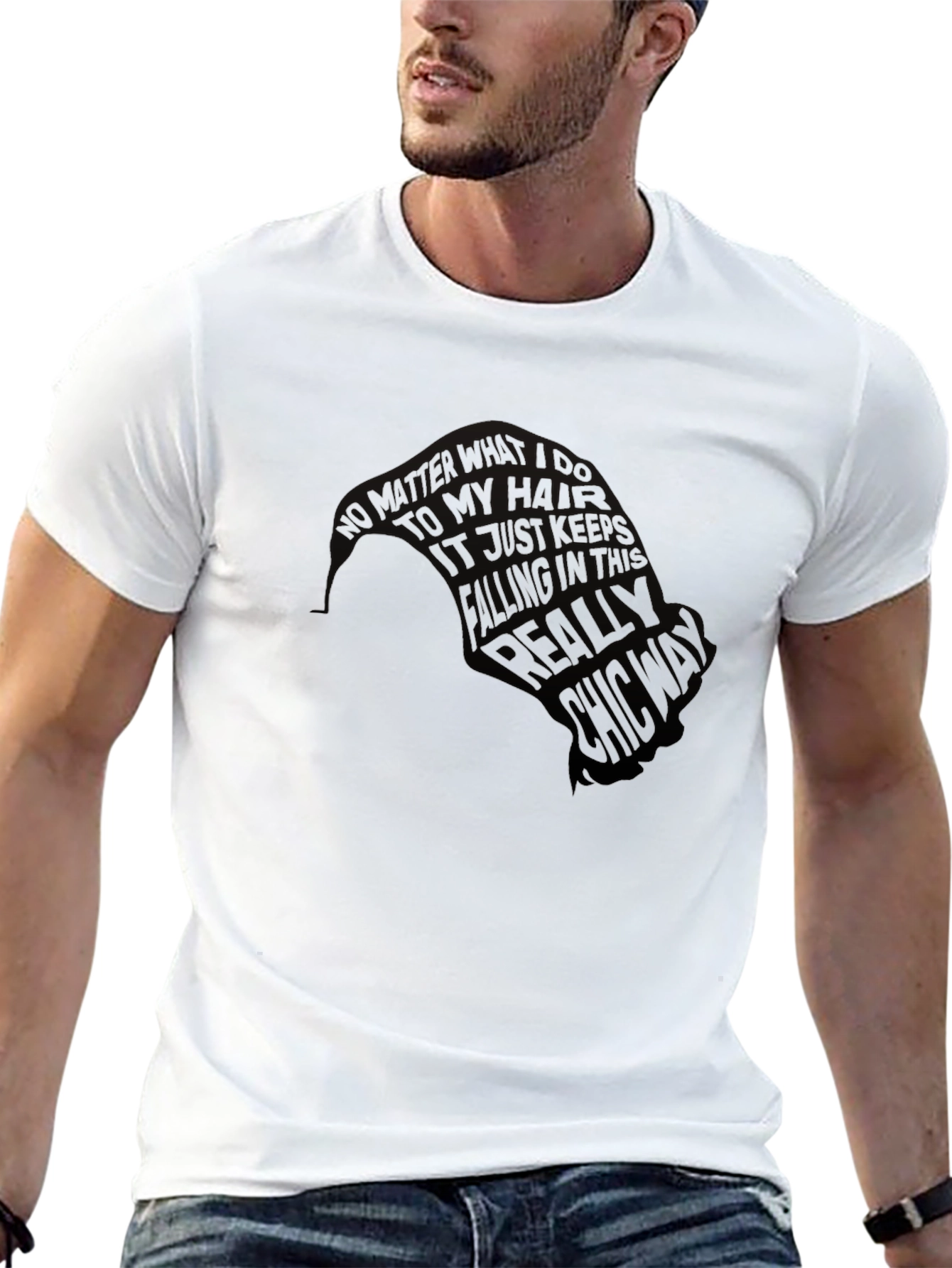Stylish Black Graphic Print T-Shirt for Men