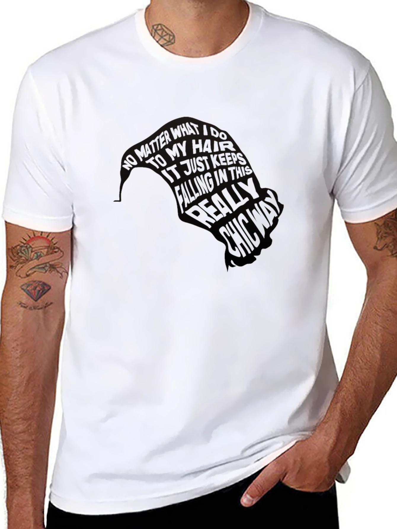 Stylish Black Graphic Print T-Shirt for Men