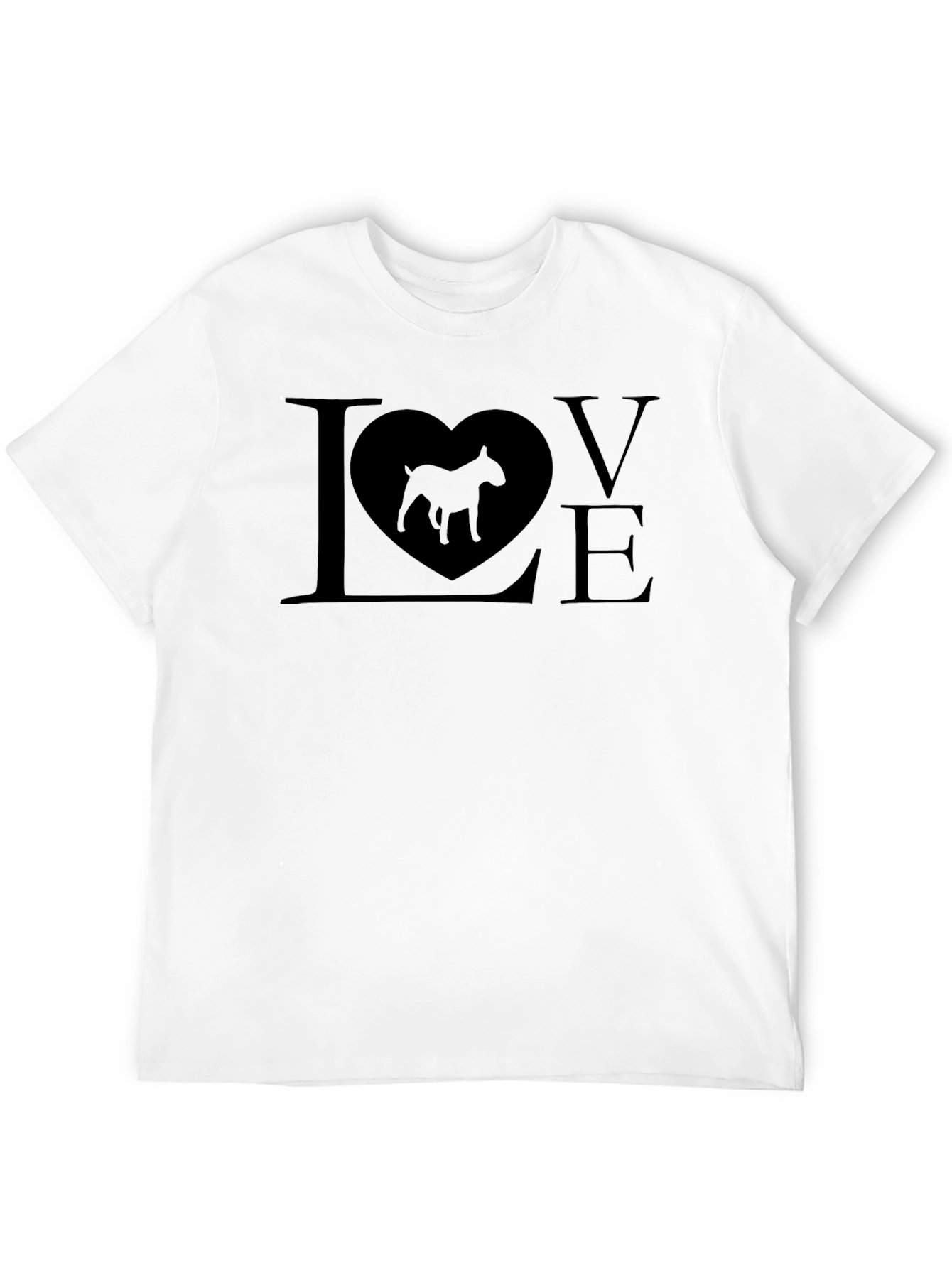 Bull Terrier Dog Lover T-Shirt - Mens Black Tee