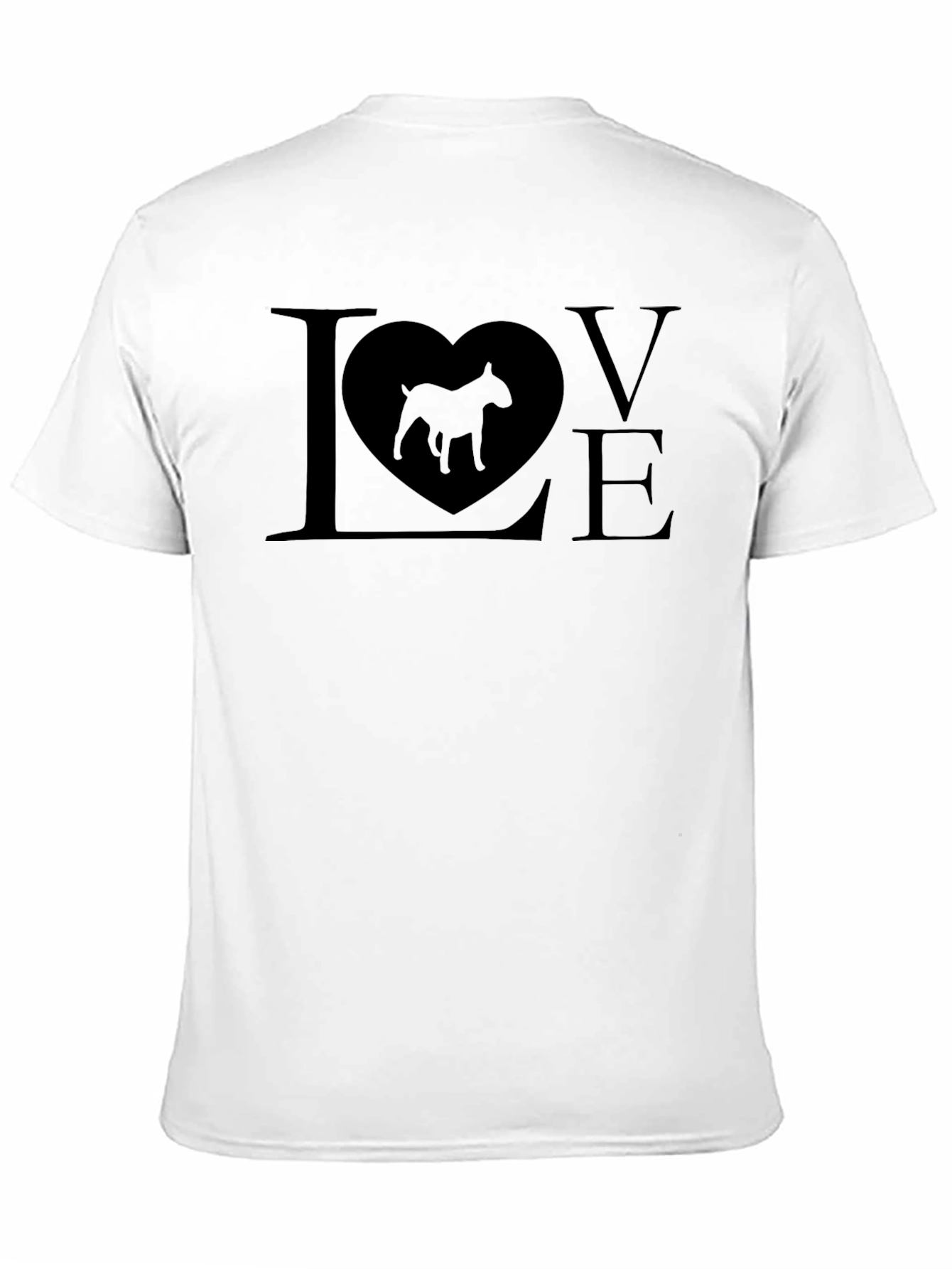 Bull Terrier Dog Lover T-Shirt - Mens Black Tee