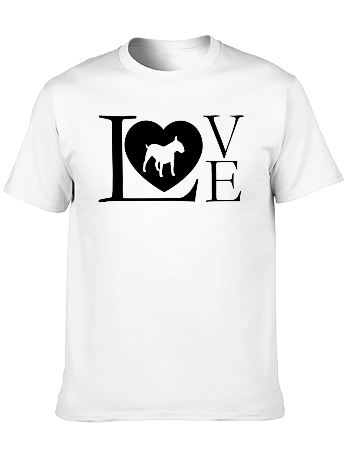 Bull Terrier Dog Lover T-Shirt - Mens Black Tee