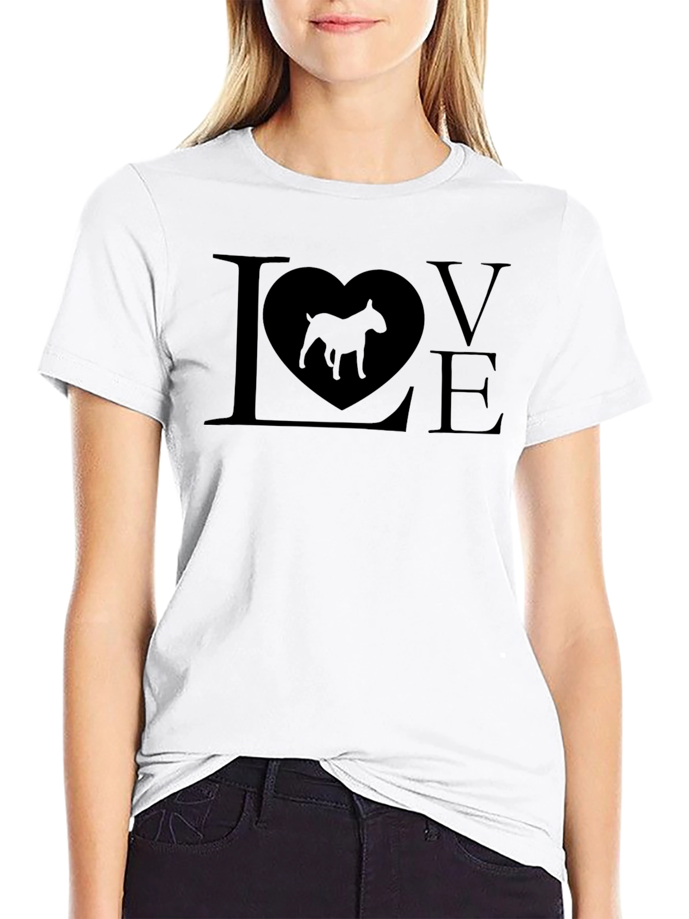 Bull Terrier Dog Lover T-Shirt - Mens Black Tee