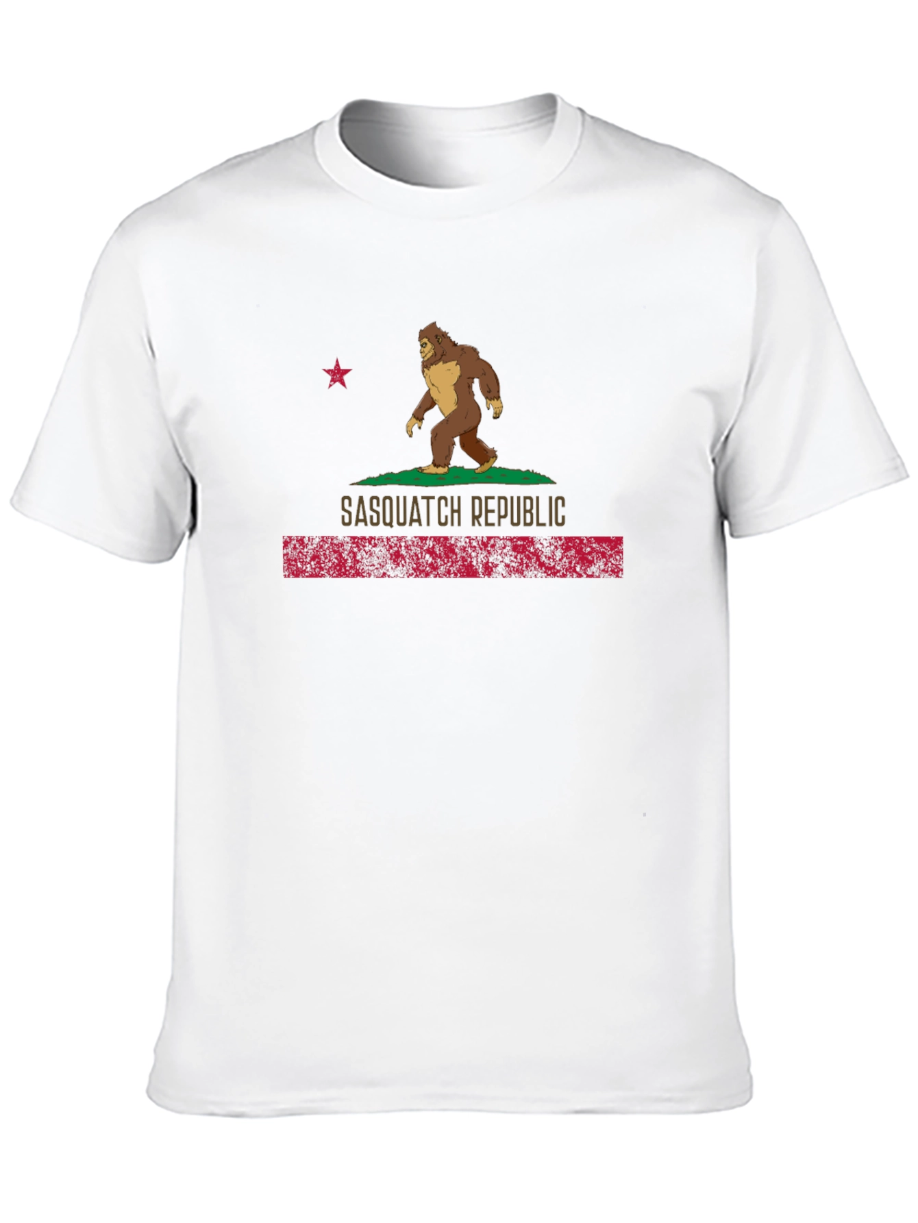 Sasquatch Republic Graphic Tee - Black Crew Neck T-Shirt