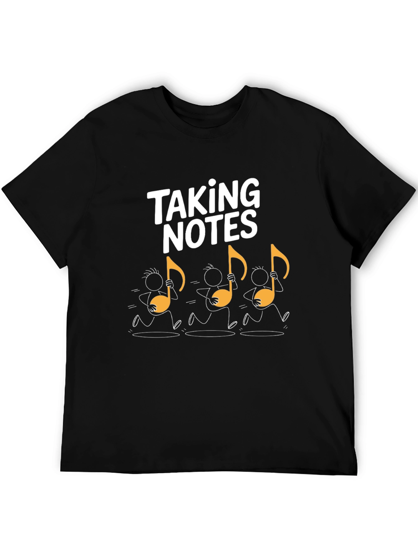 Taking Notes Music T-Shirt - Black Novelty Tee