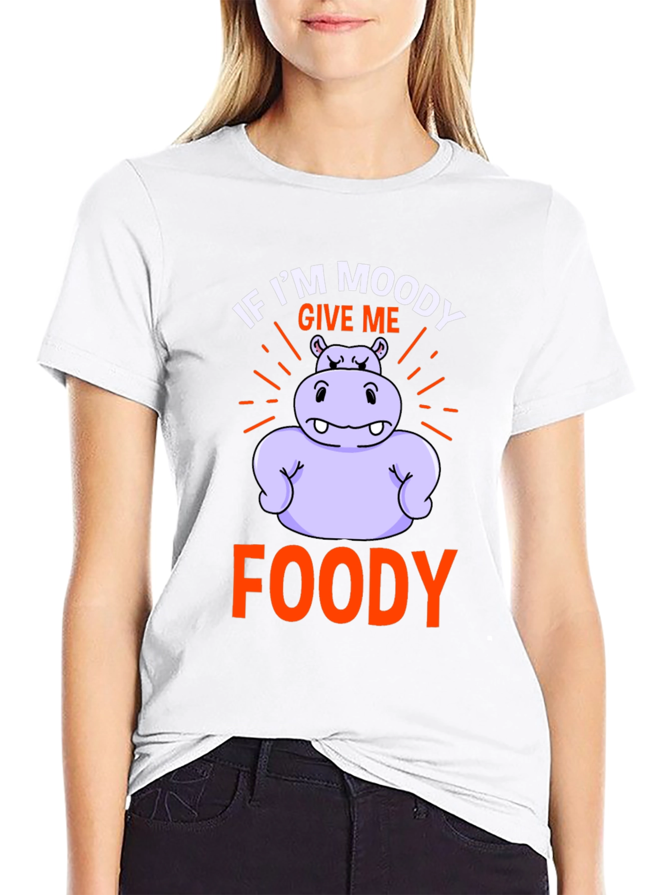 Moody Foody Hippo Graphic Tee