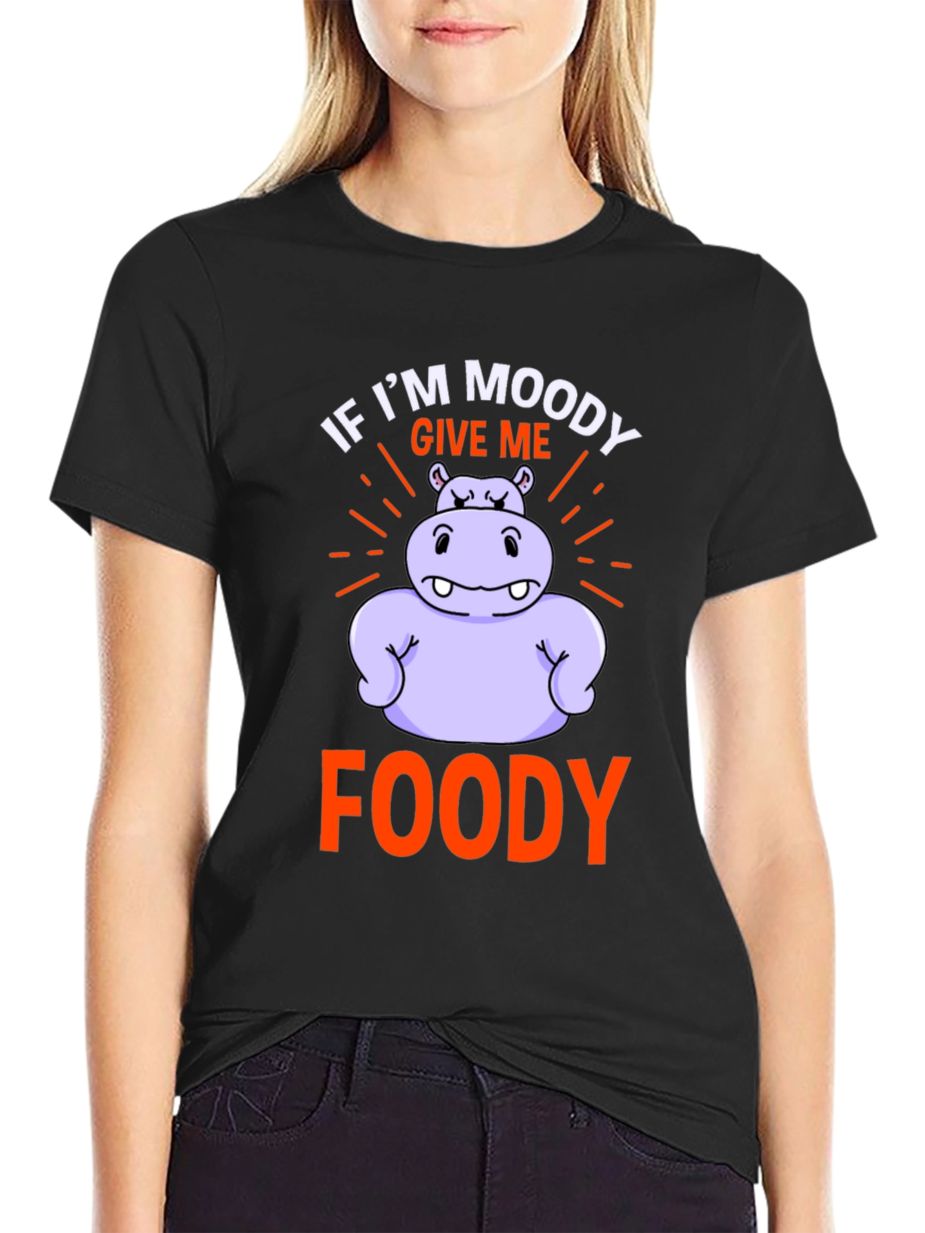 Moody Foody Hippo Graphic Tee