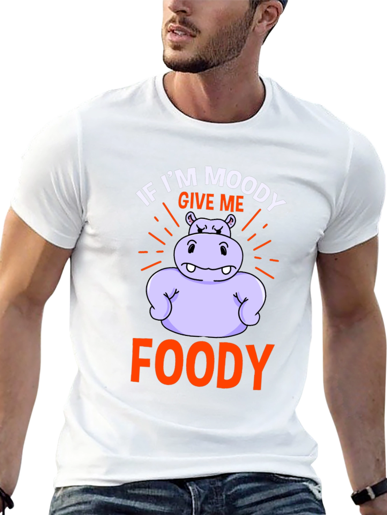 Moody Foody Hippo Graphic Tee