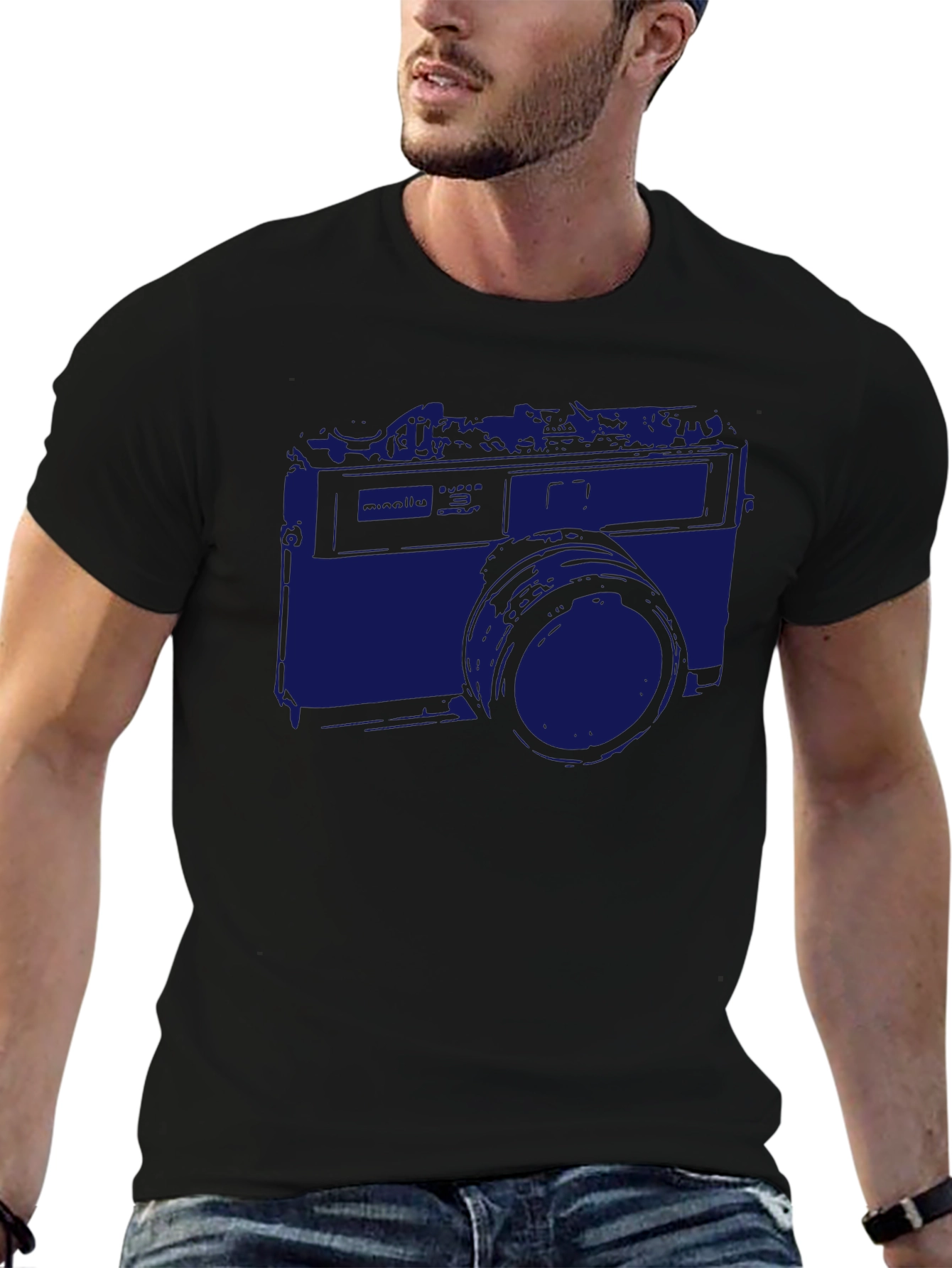 Retro Camera Graphic Tee - Classic Style