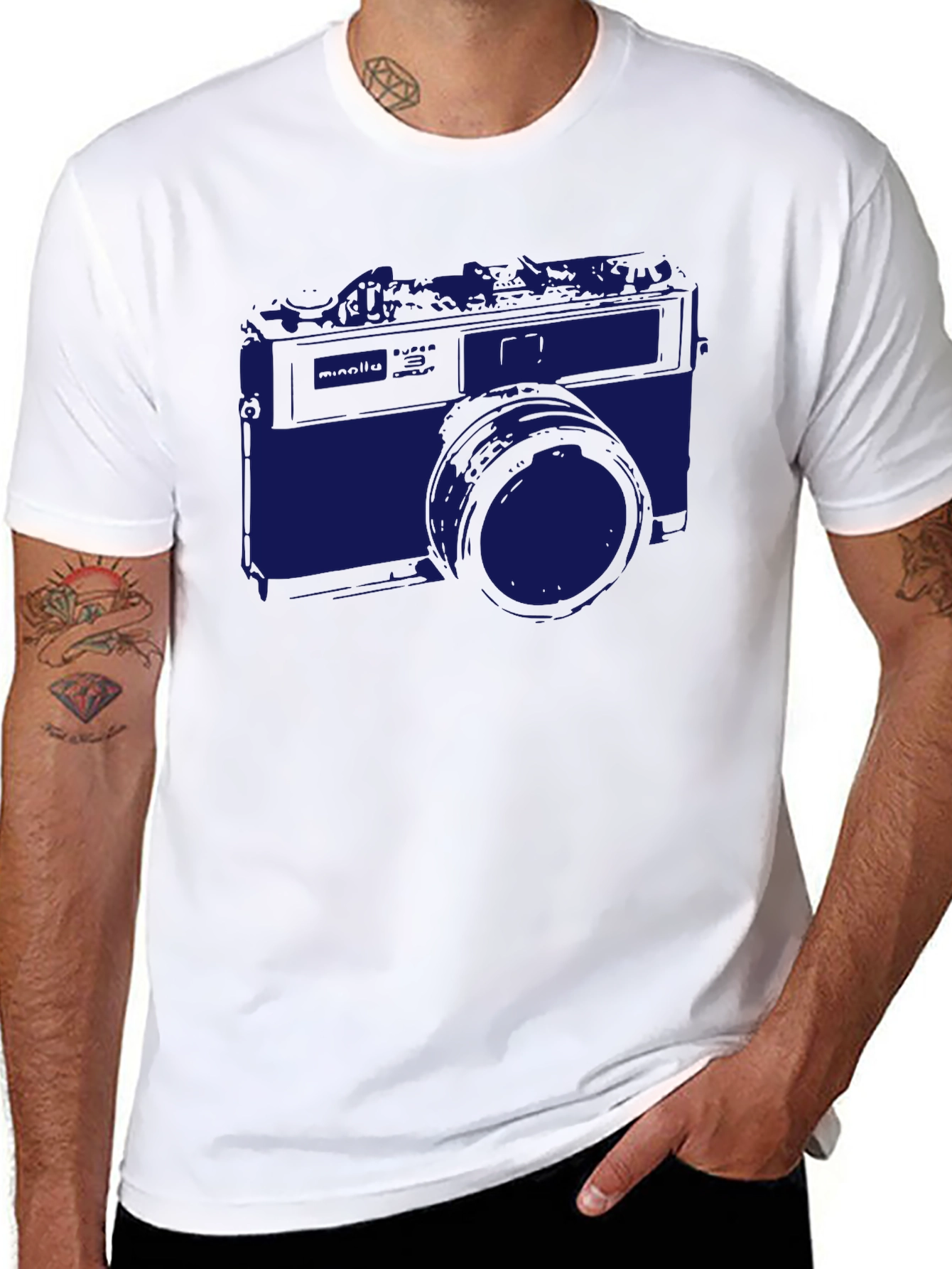 Retro Camera Graphic Tee - Classic Style
