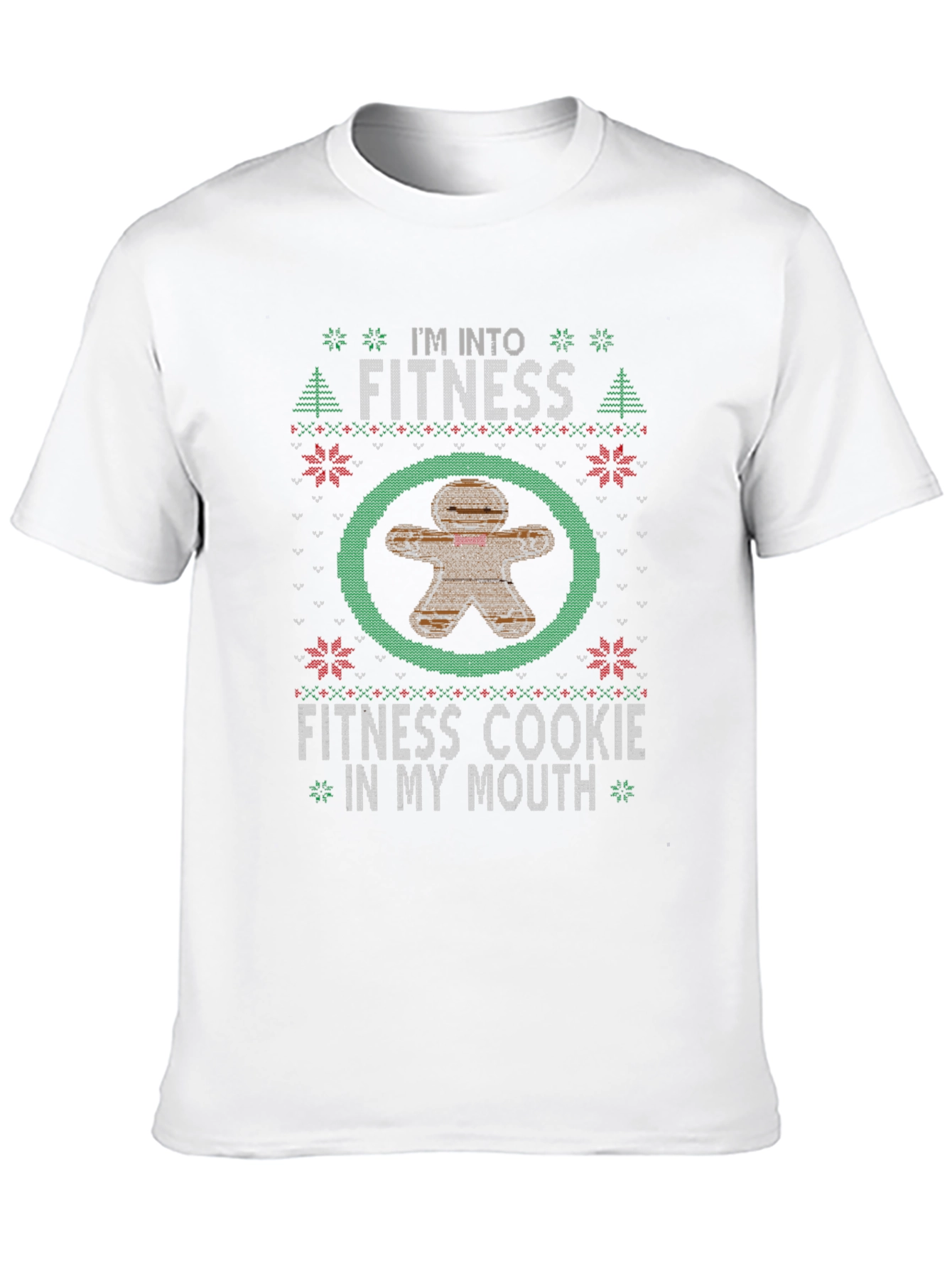 Funny Fitness Cookie Christmas T-Shirt
