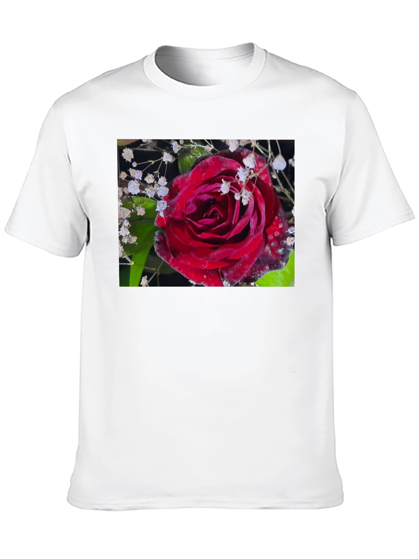 Rose Graphic T-Shirt - Elegant Floral Design
