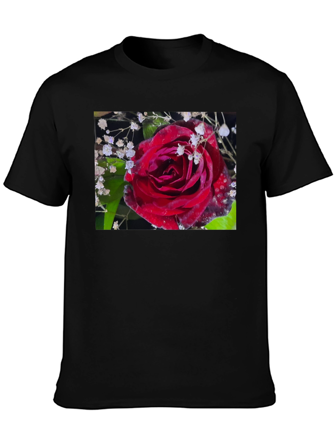 Rose Graphic T-Shirt - Elegant Floral Design