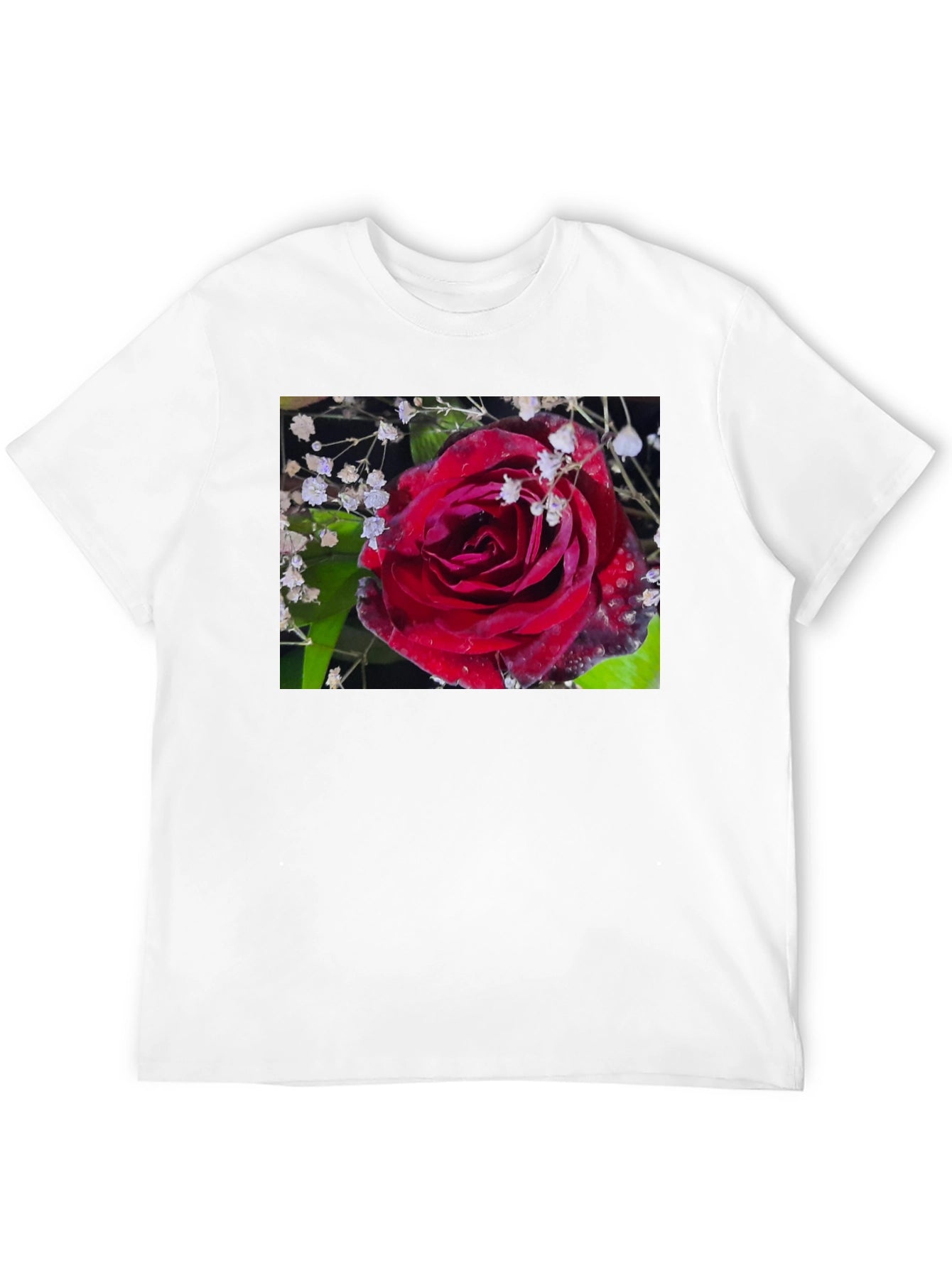 Rose Graphic T-Shirt - Elegant Floral Design