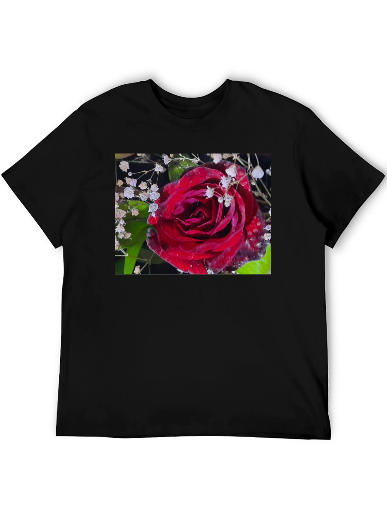 Rose Graphic T-Shirt - Elegant Floral Design