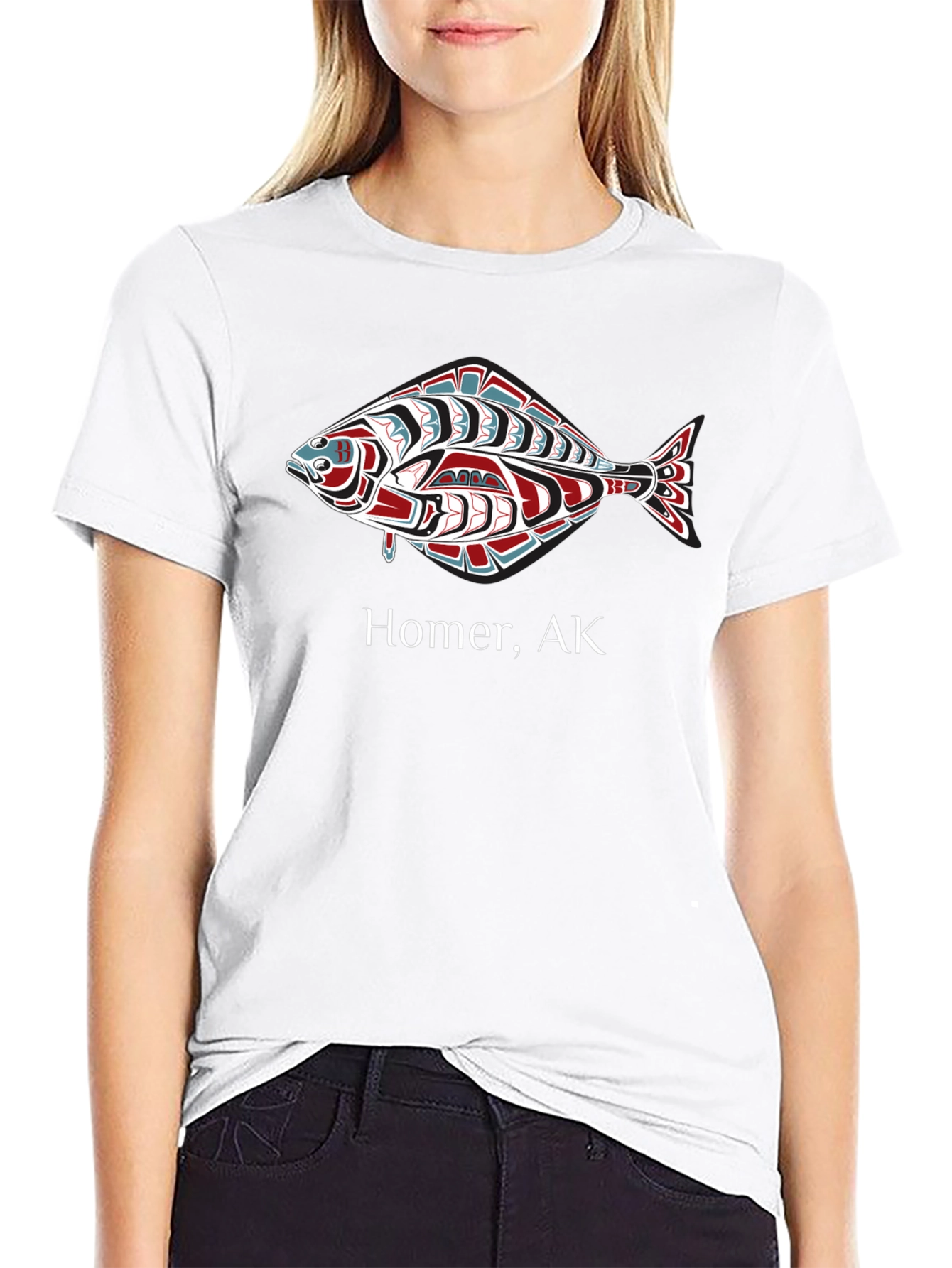 Homer AK Fish Graphic T-Shirt