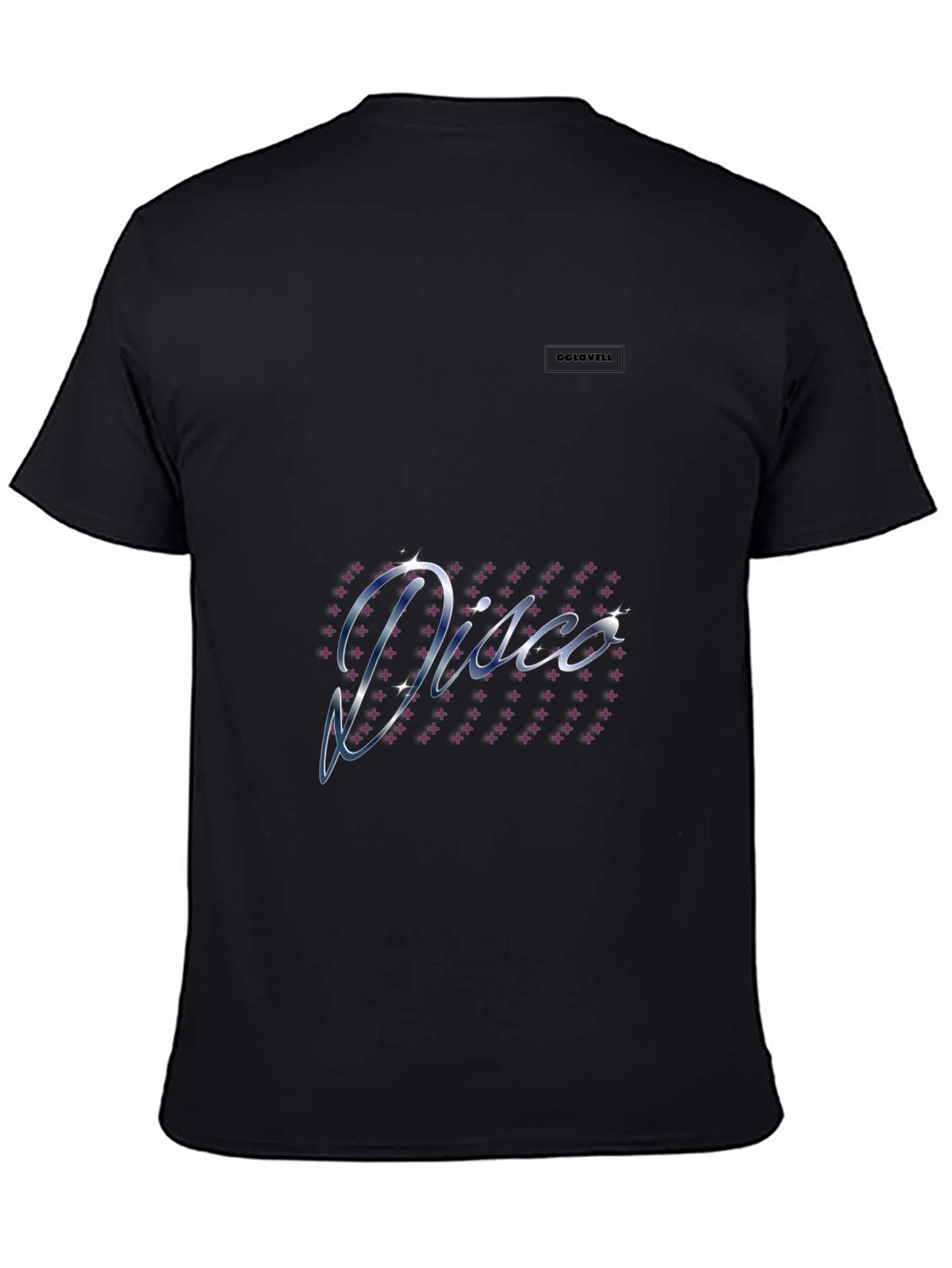 Disco Retro Graphic Tee - Classic Black Cotton T-Shirt