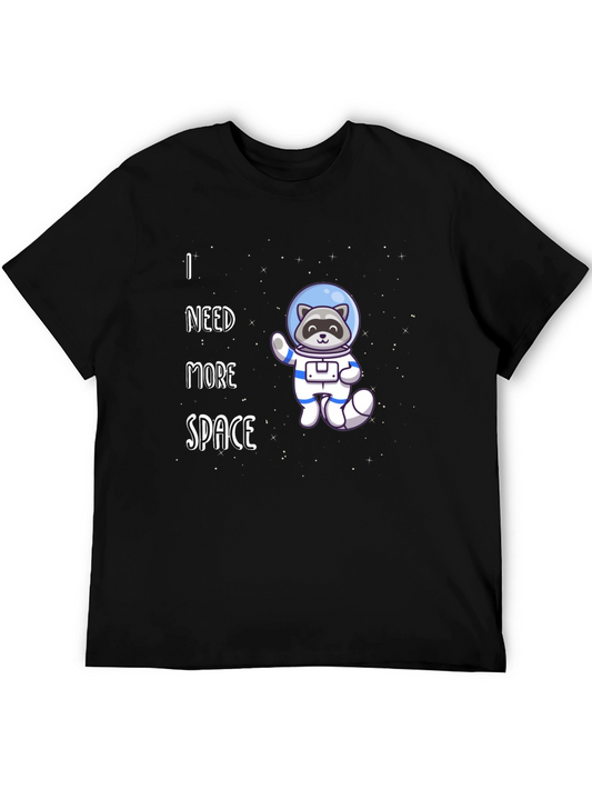 I Need More Space T-Shirt - Raccoon Astronaut