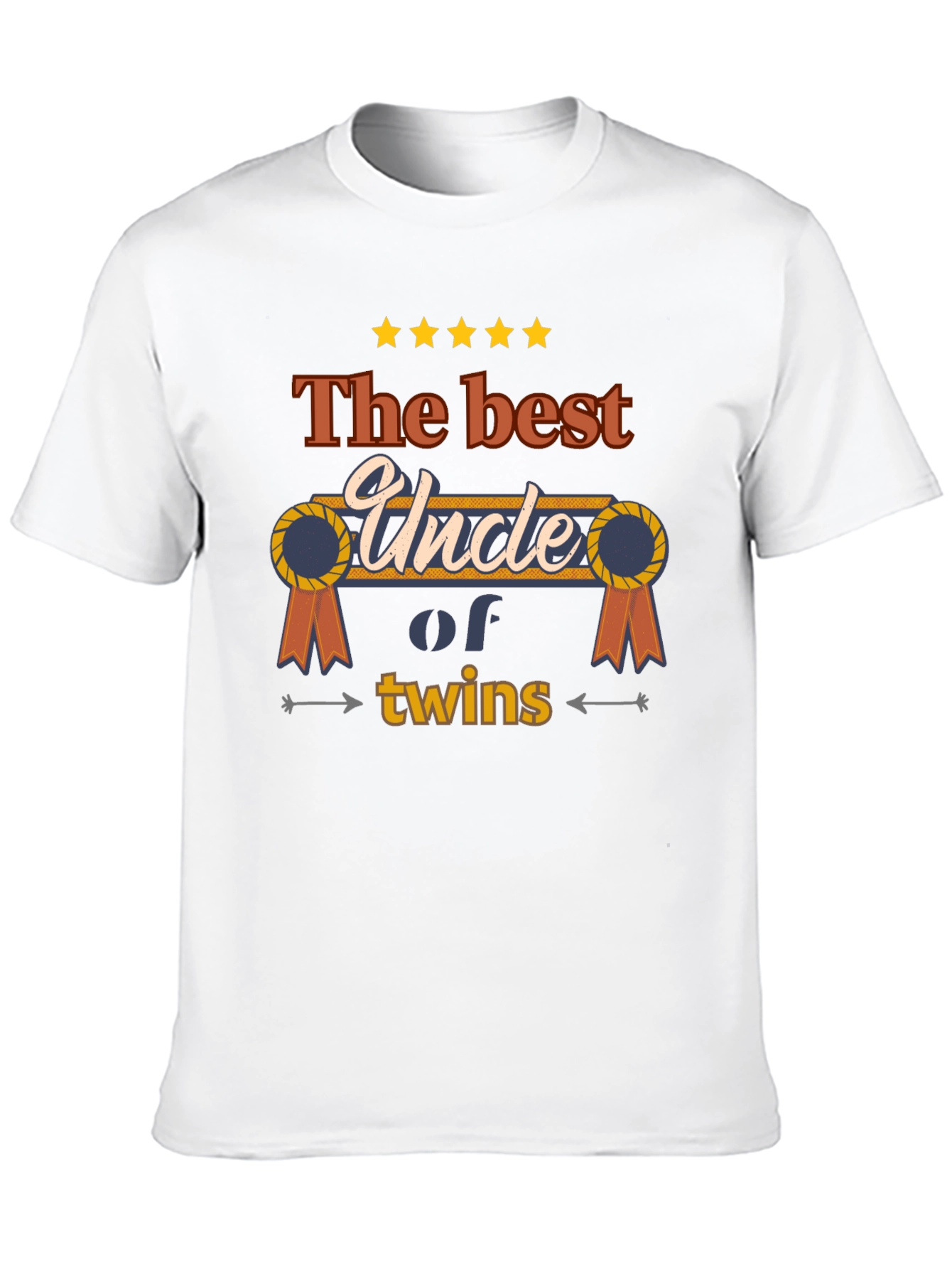 Best Uncle of Twins T-Shirt - Novelty Family Tee
