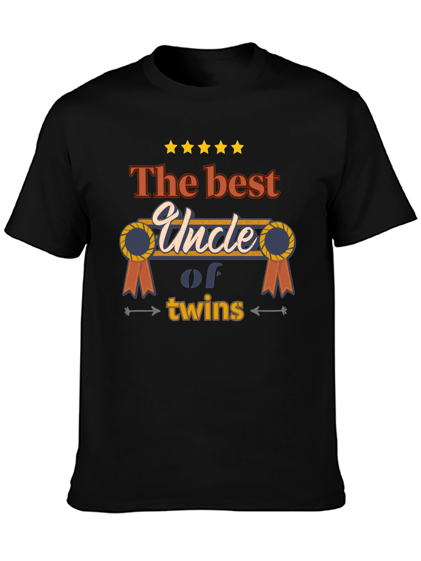 Best Uncle of Twins T-Shirt - Novelty Family Tee