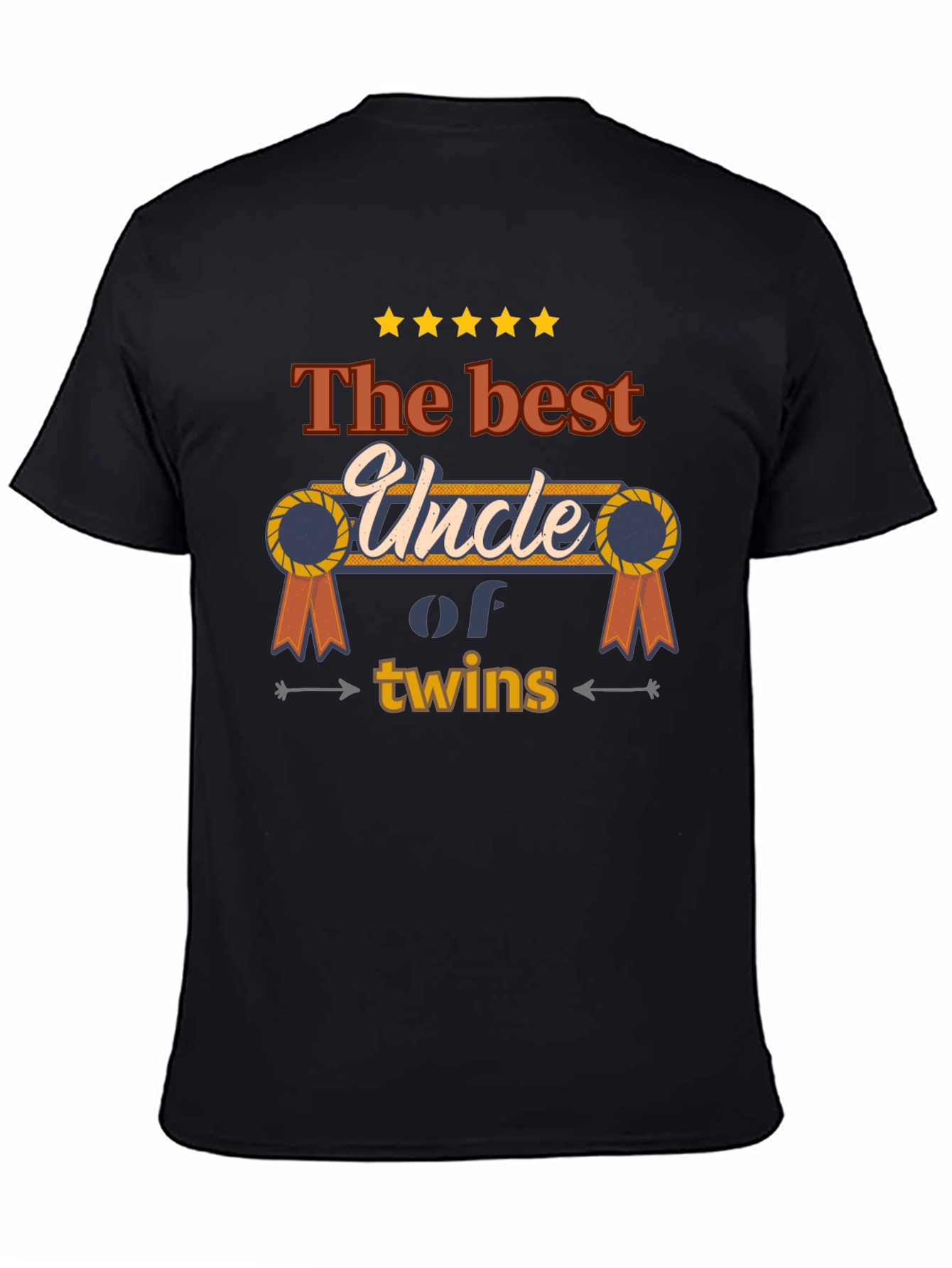 Best Uncle of Twins T-Shirt - Novelty Family Tee