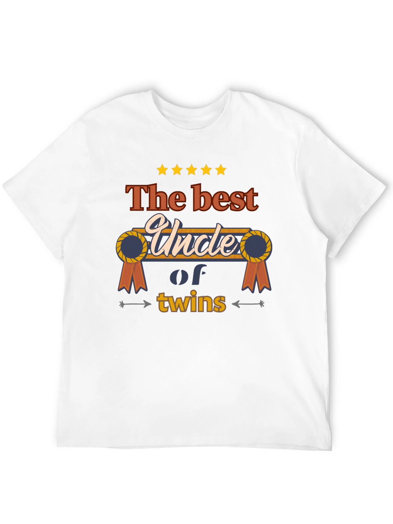 Best Uncle of Twins T-Shirt - Novelty Family Tee