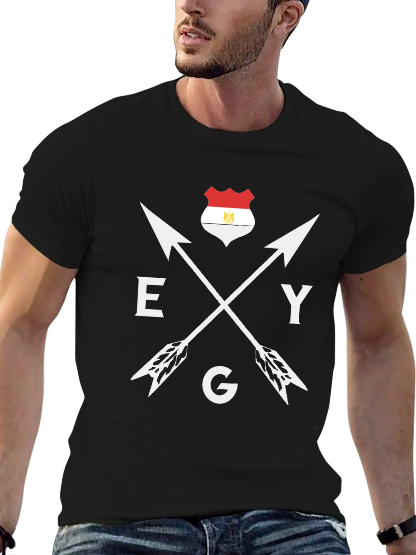 Egypt Flag Arrow Crest T-Shirt