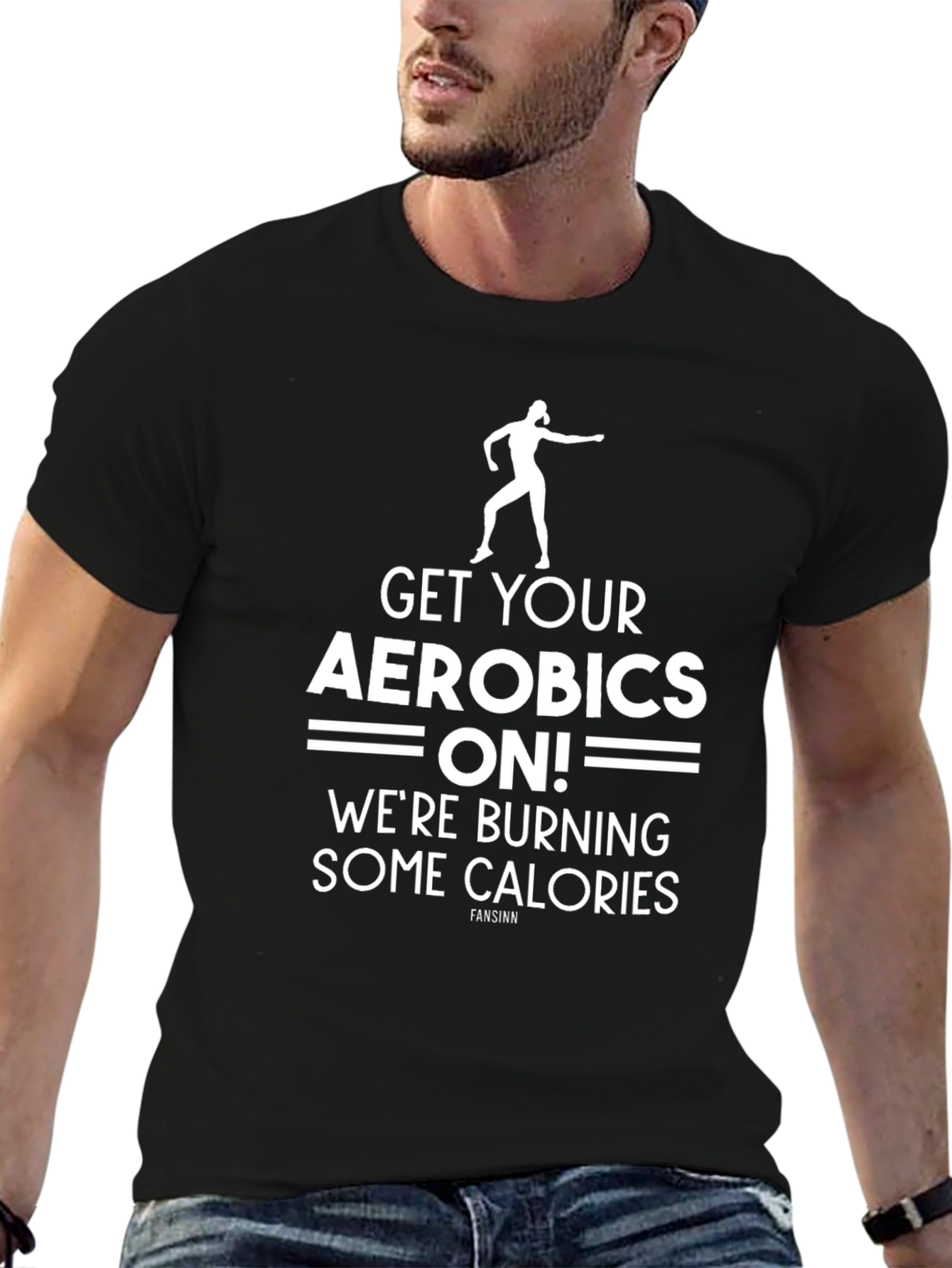 Aerobics Workout Graphic Tee - Burning Calories